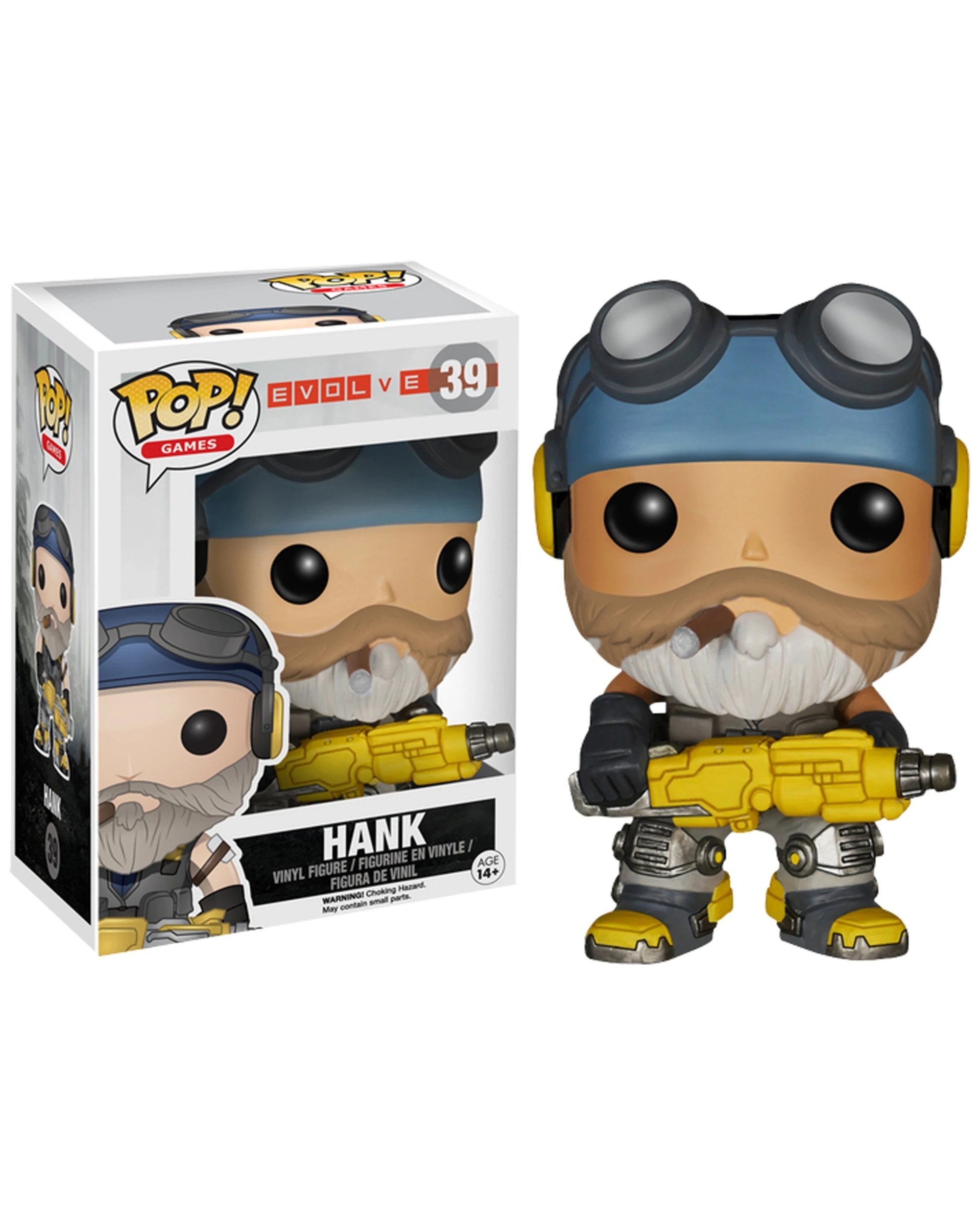 1 Pop Vinyl Figurine Evolve - Hank Action Figure 10cm Collectible Toy EVOLV E - Multi, 1 of 3