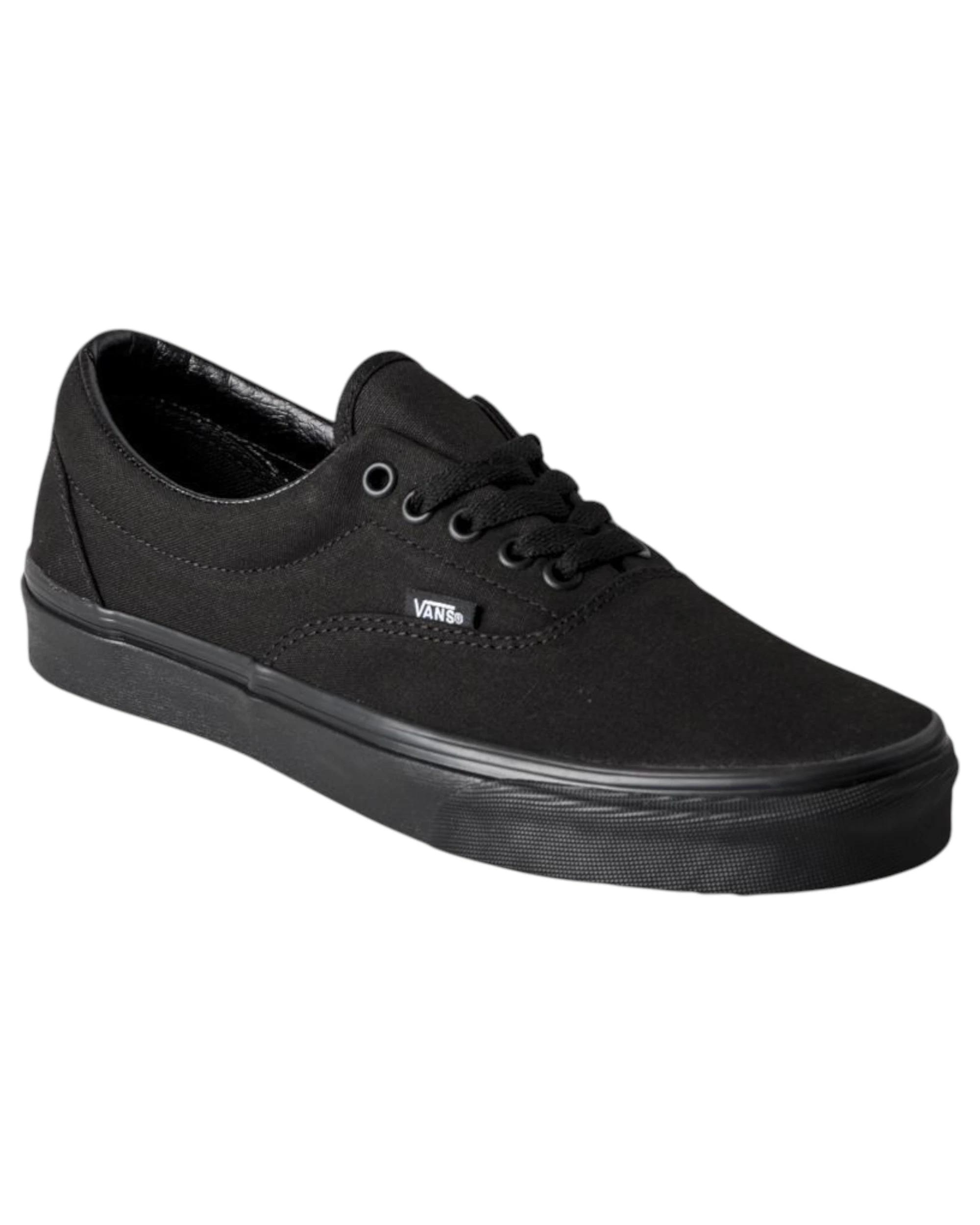 4 Vans Mens Authentic Era Skate Shoes Black/Black BLACK/BLACK, 4 of 5