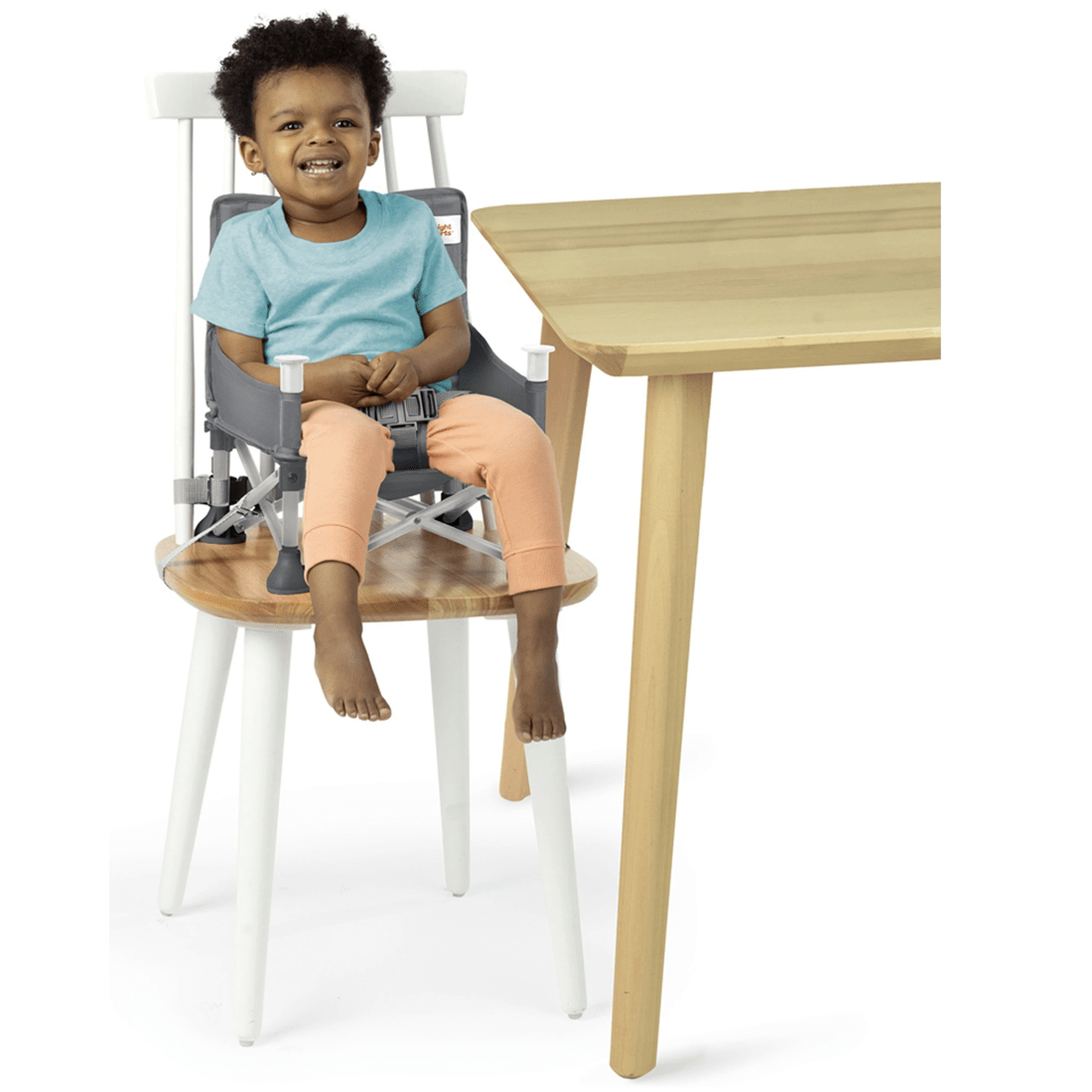 3 Bright Starts Pop N Sit Baby Portable Booster Seat 6 Months Plus - Grey, 3 of 6