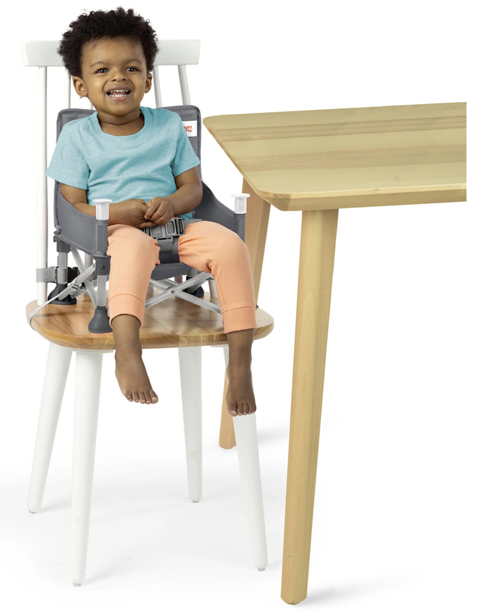 3 Bright Starts Pop N Sit Baby Portable Booster Seat 6 Months Plus - Grey, 3 of 6