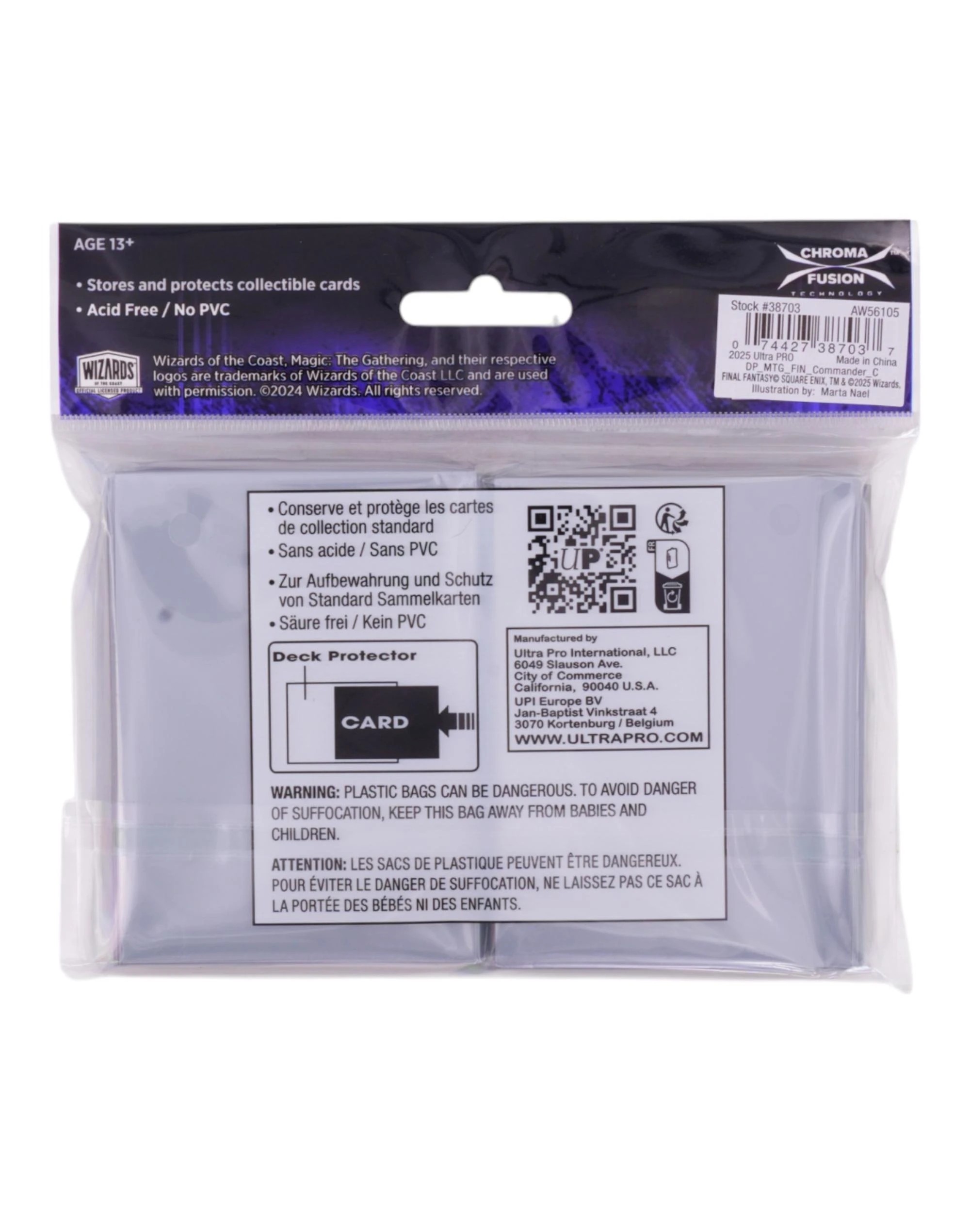 3 Ultra Pro Magic the Gathering Final Fantasy Terra Herald of Hope Deck Protector Sleeves - 100 Pack - Multi, 3 of 3