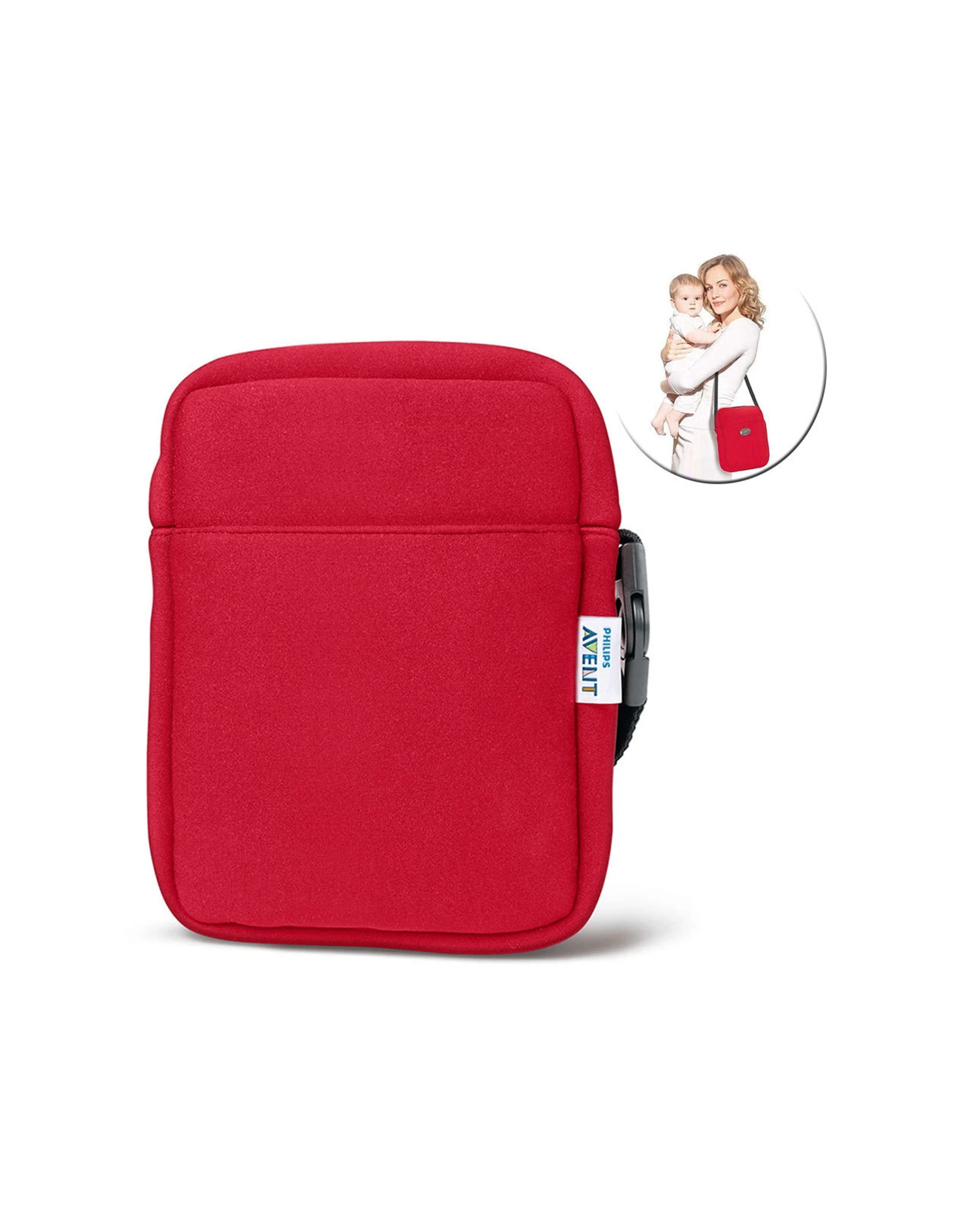 2 Avent ThermaTote Insulated Bottle Bag Adjustable Strap Up To 4 Hours For Travel - Red, 2 of 2