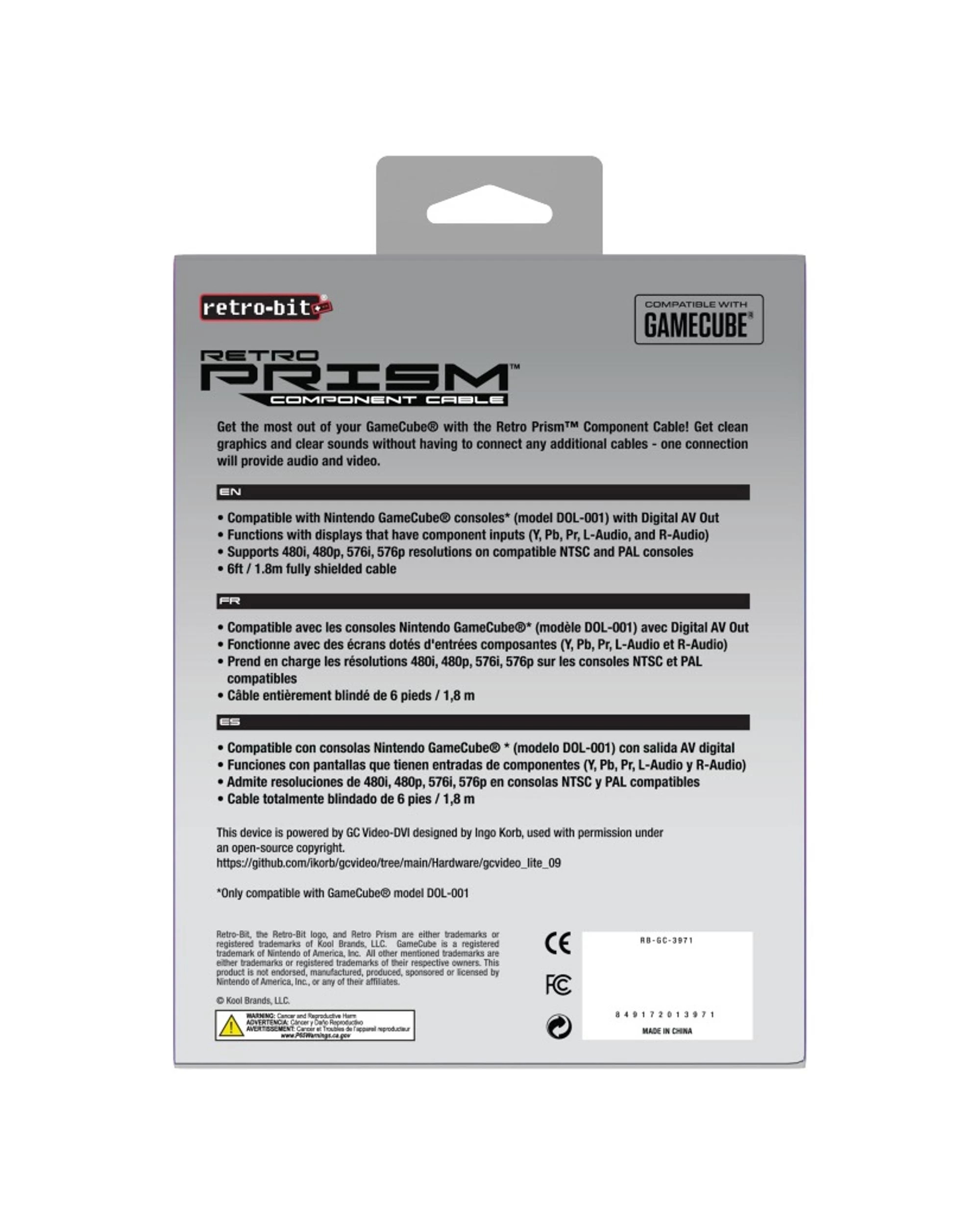 9 Retro-Bit Retro Prism HD Component Cable for Gamecube, 9 of 9