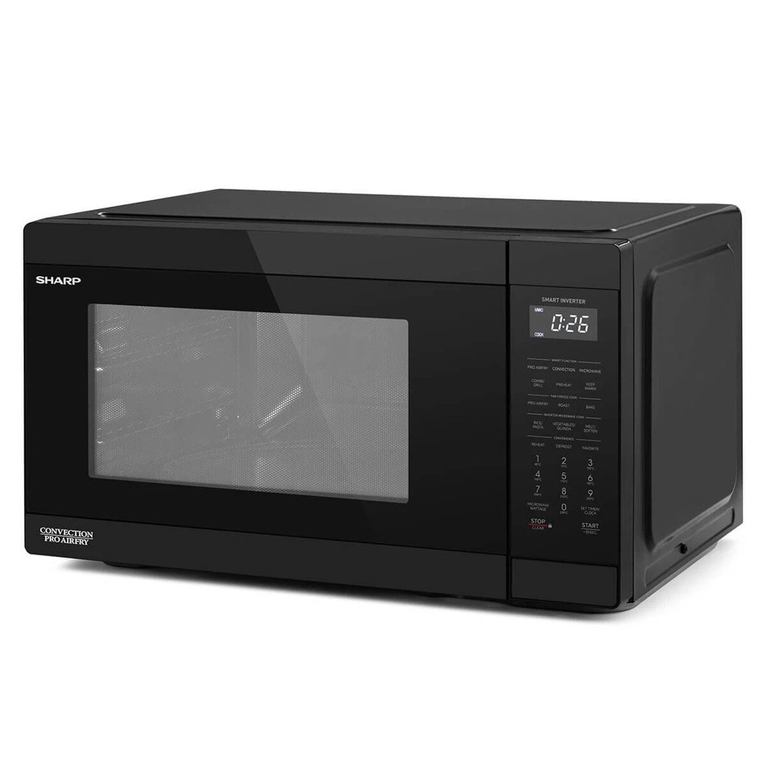 4 Sharp 26L 1000W Inverter Microwave with Convection and Pro Airfry Black, 4 of 5