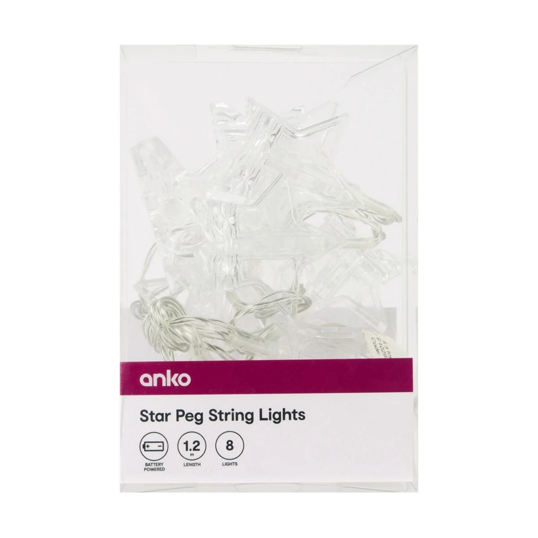 6 Star Peg String Lights, 6 of 6