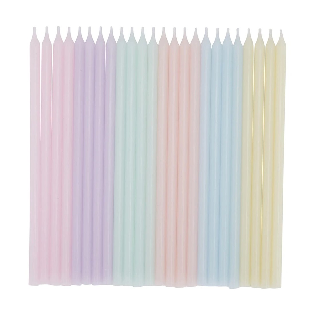 1 24 Pack Candles - Pastel, 1 of 7