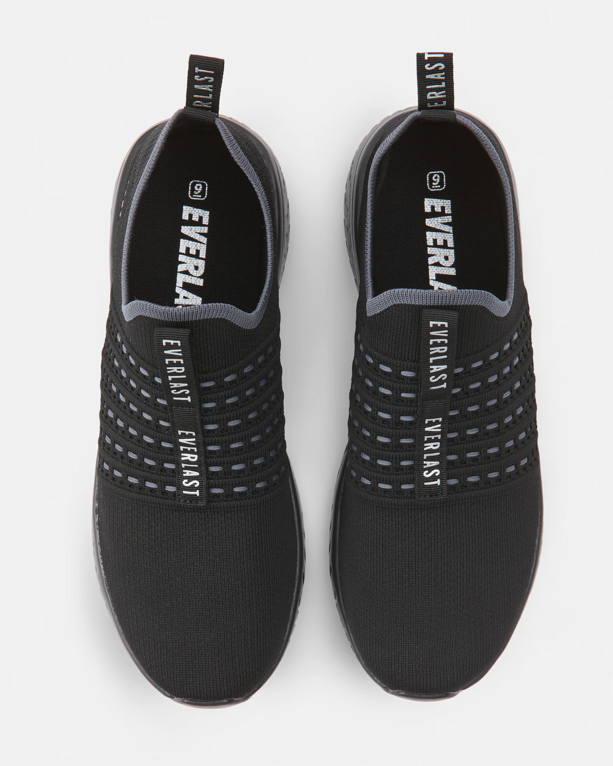 3 Everlast Mens LaGuardia Sneakers Black, 3 of 5