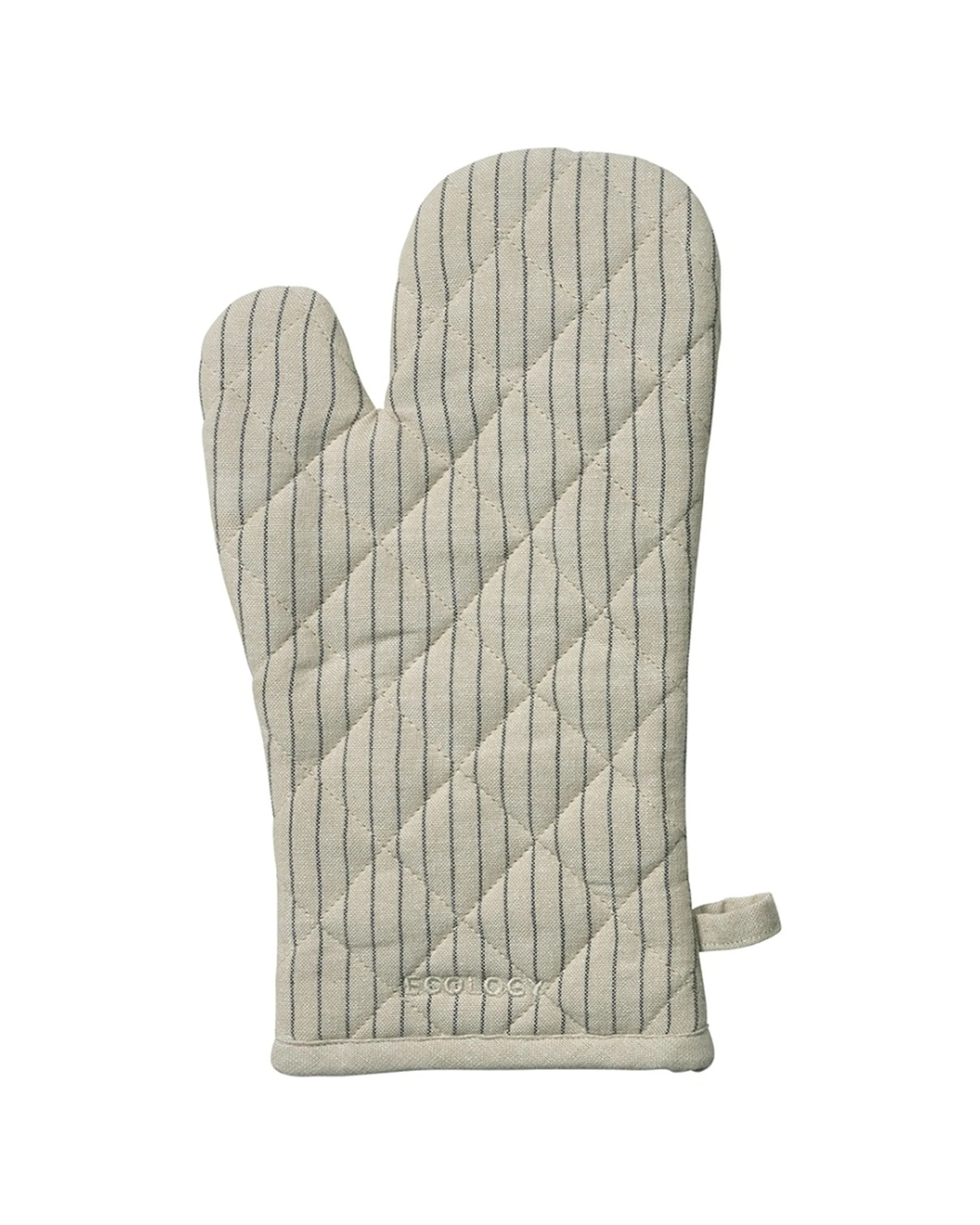 1 Ecology Tonka Oven Glove Mit Cotton Heat Resistant 32x17cm Stone Sienna Stripe - Pattern, 1 of 1
