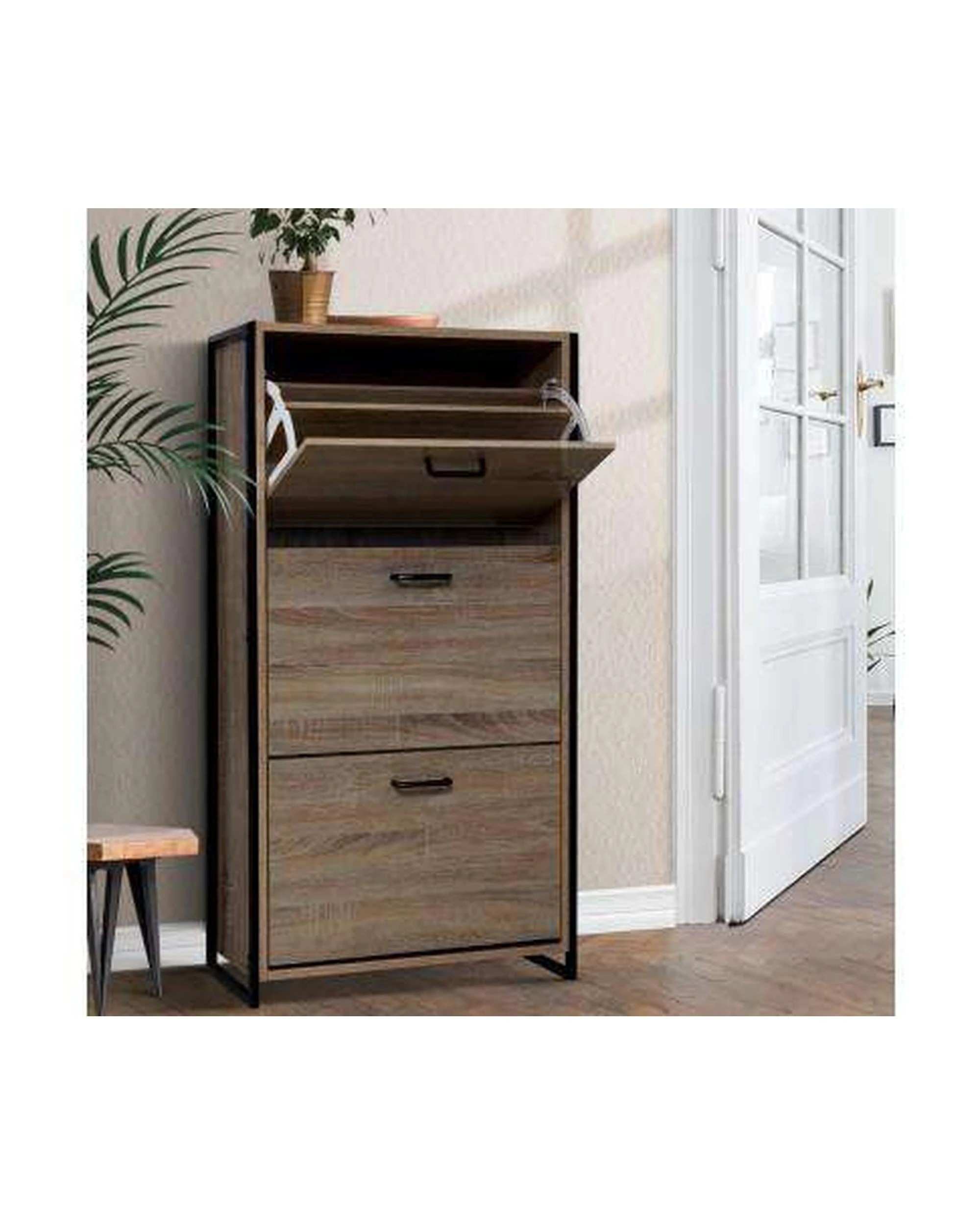 7 Artiss Shoe Rack Cabinet Adjustable Shelves 24 Pairs Tim - Natural, 7 of 7