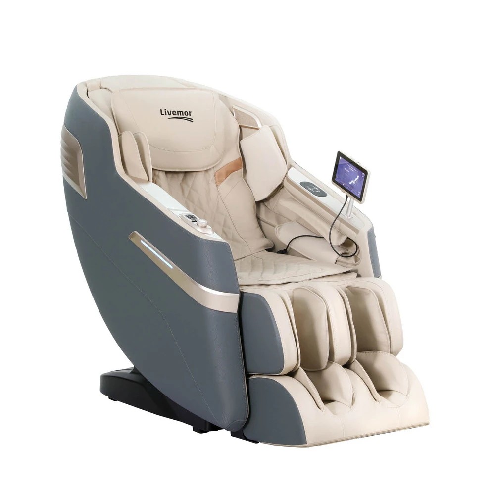1 Livemor 4D Massage Chair Recliner SL Track Full Body Zero Gravity Massager Heated AI Body - Multi, 1 of 6
