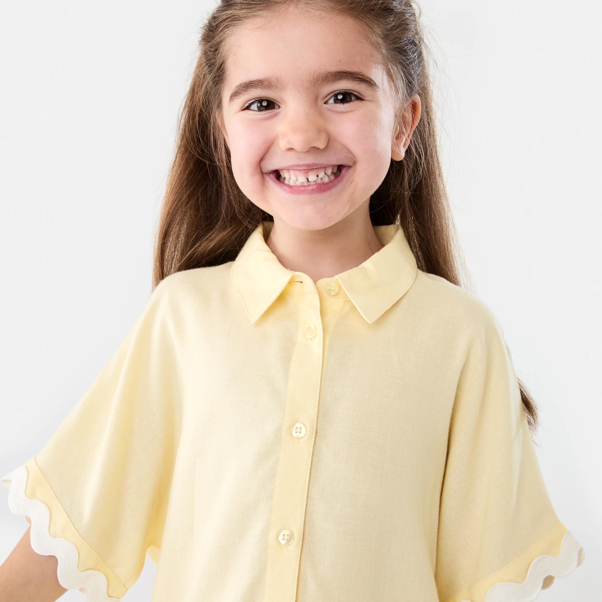 3 Oversize Woven Shirt Ylw Butter, 3 of 7