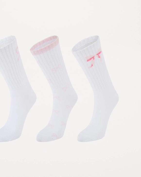 3 Pack Printed Crew Socks