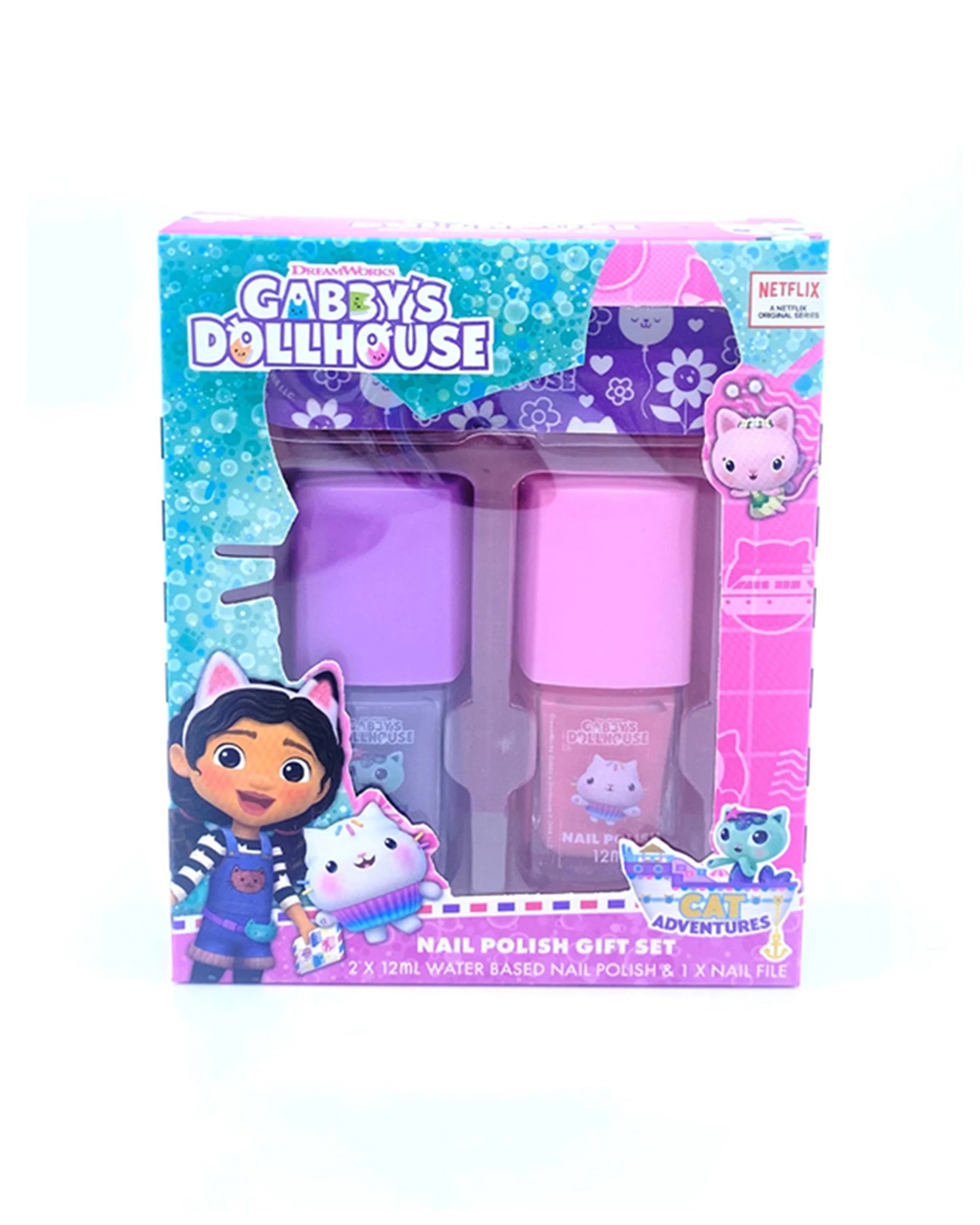 2 Gabbys Dollhouse 2PK 3pc Kids Nail Polish Gift Set - Multi, 2 of 3