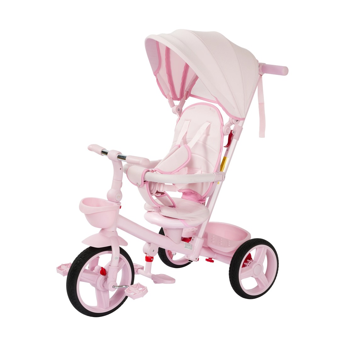 1 4 in 1 Canopy Trike - Pink, 1 of 10