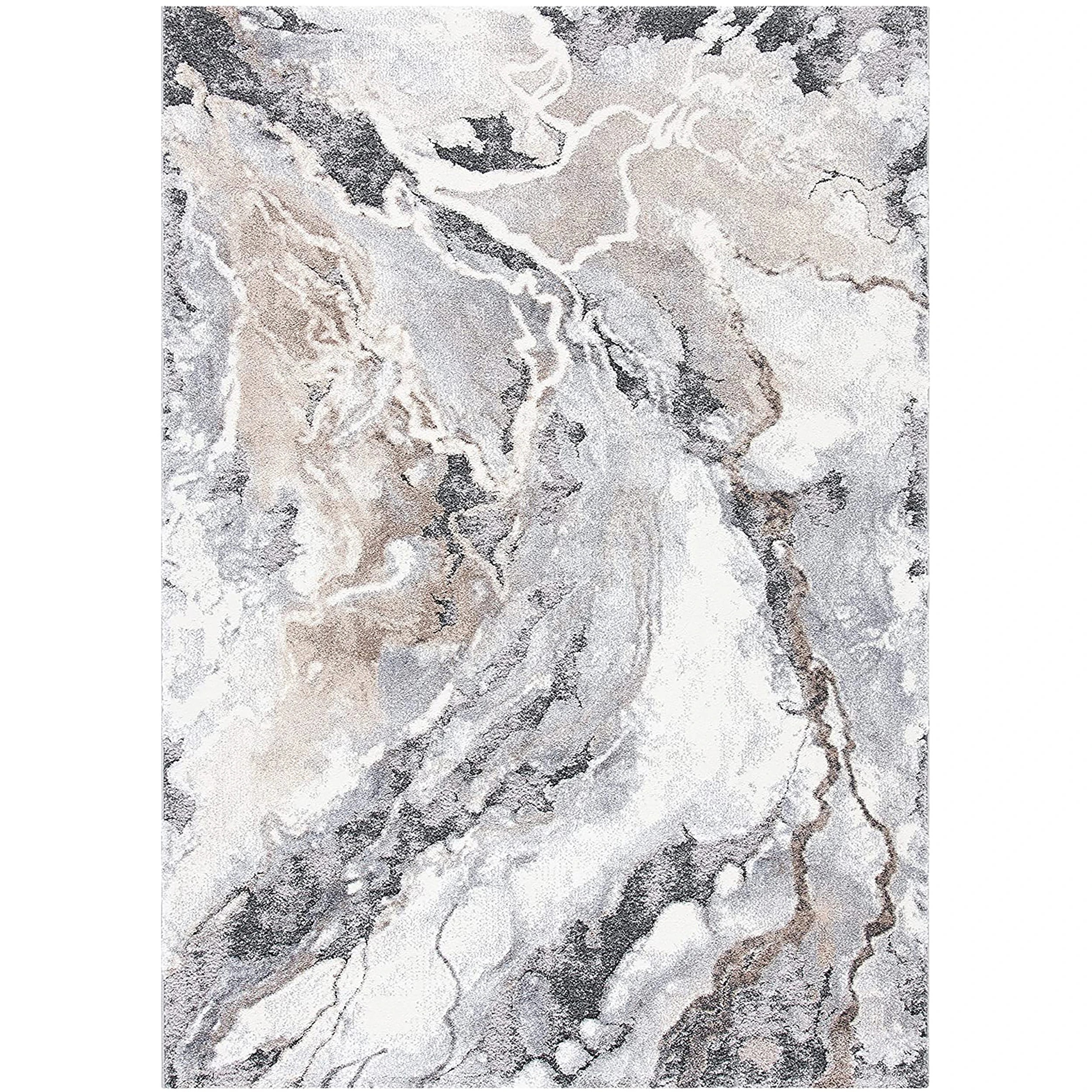 1 Common Ground Rugs Stonefall 222 400x300cm - Extra Extra Large Floor Rug - Beige, 1 of 7