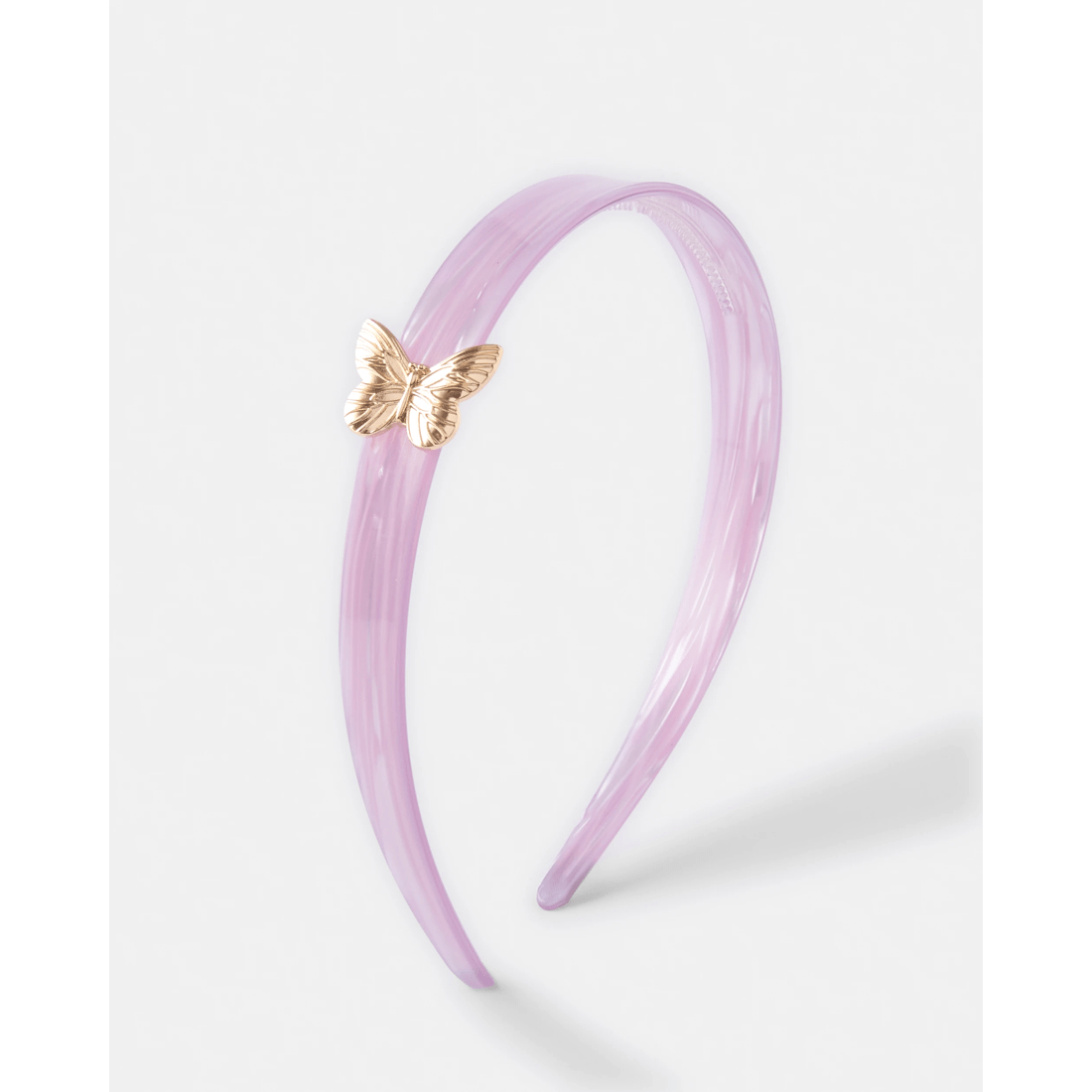 1 Acetate Butterfly Headband - Pink and Gold, 1 of 4