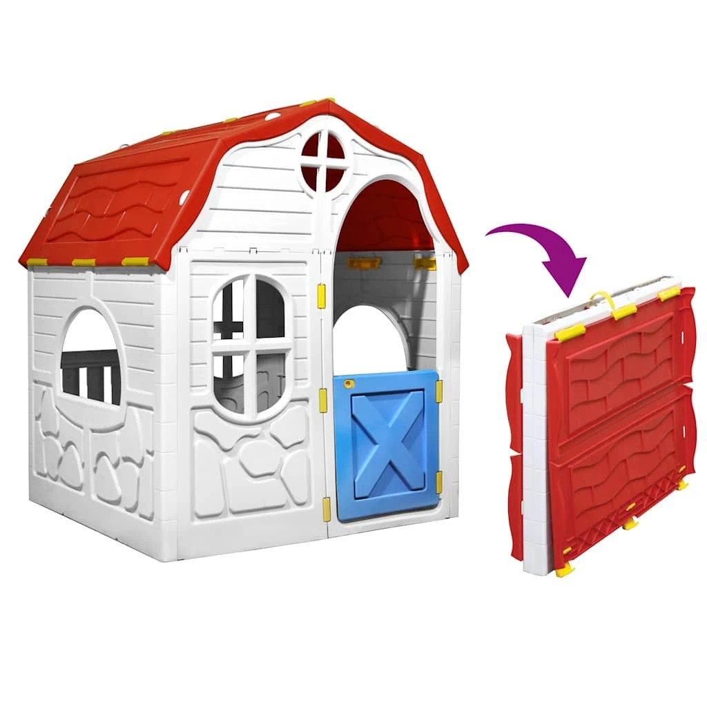 2 Vidaxl Playhouse Foldable Playhouse - Multi, 2 of 9