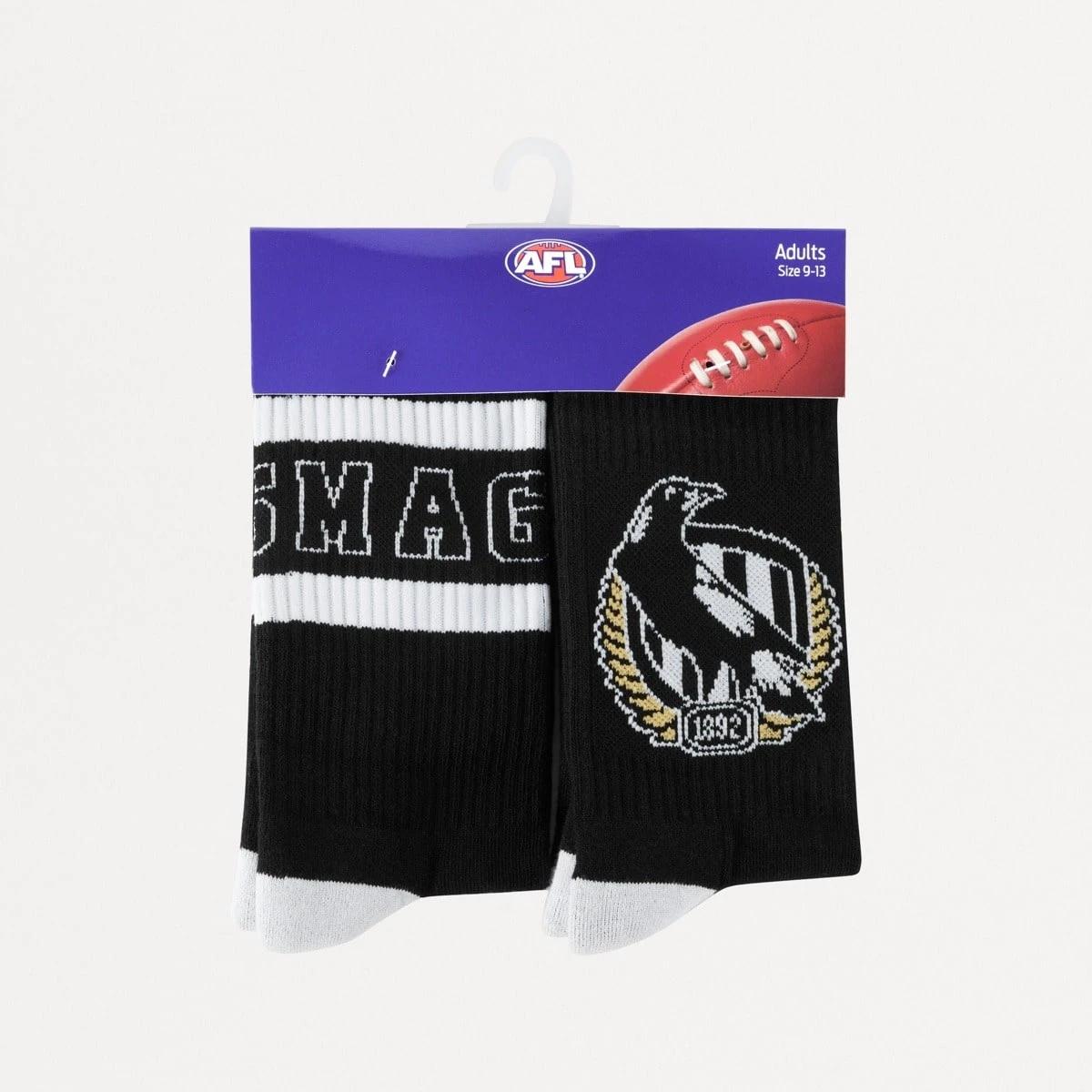 3 2 Pack Official AFL Adult Socks Collwood, 3 of 3