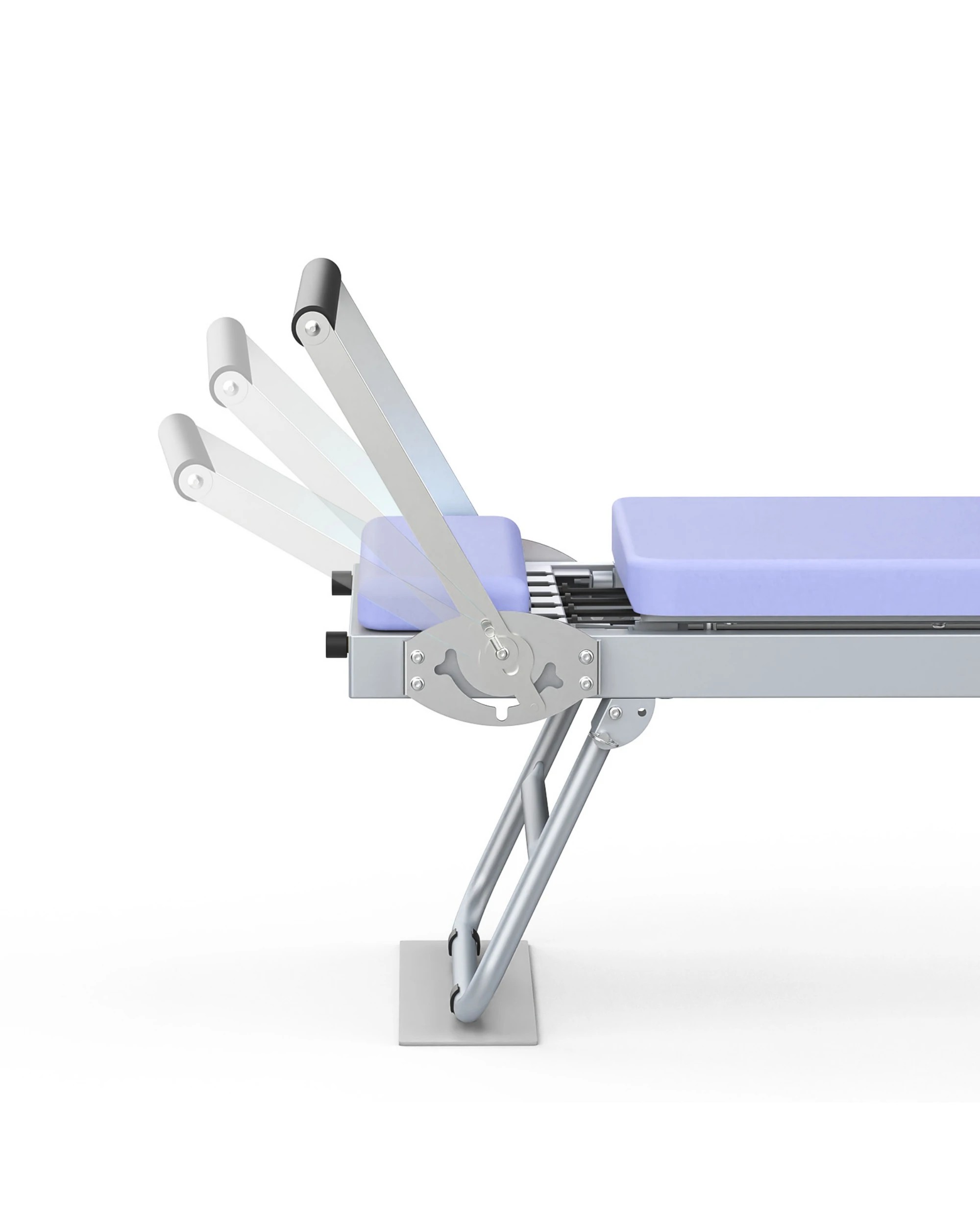 5 Advwin Foldable Pilates Reformer Machine Exercise Equipment with Wheels Purple, 5 of 7