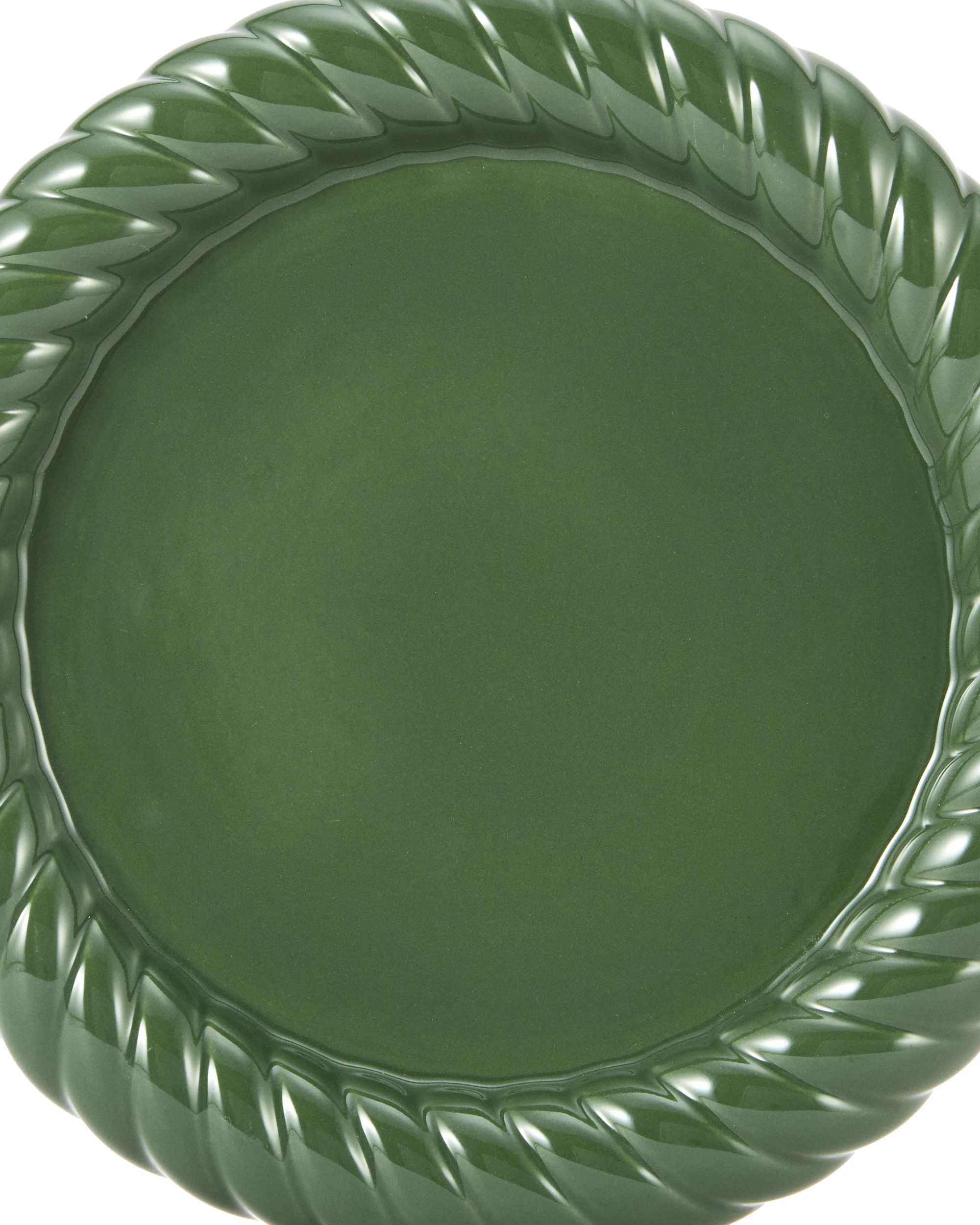 3 Green Twist Edge Decor Tray, 3 of 5