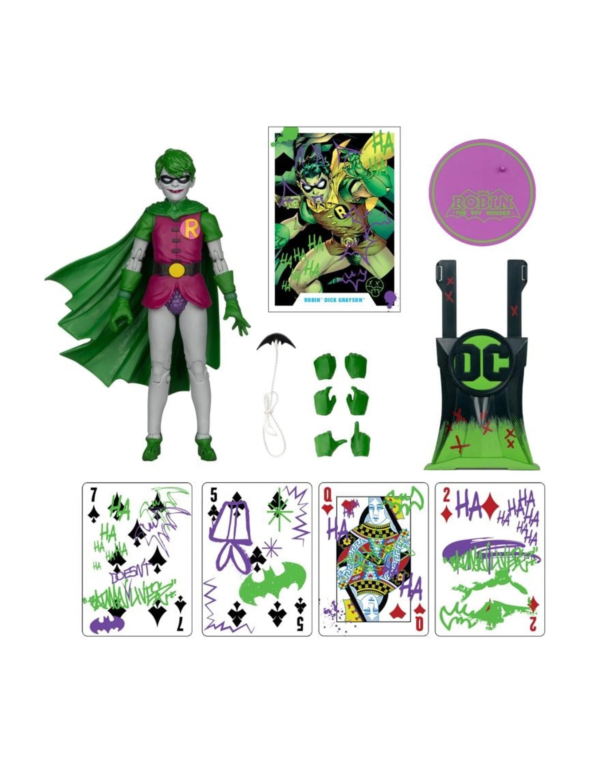 6 DC Multiverse Robin Dick Grayson Jokerized Gold Label 7 inch Action Figure, 6 of 9
