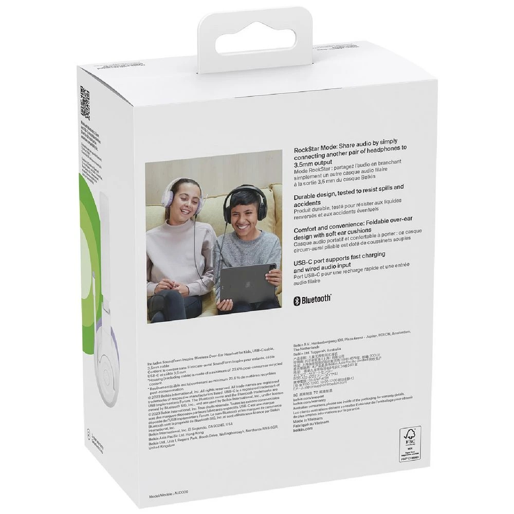 9 Belkin SoundForm Inspire Wireless Kids Headset Black, 9 of 10