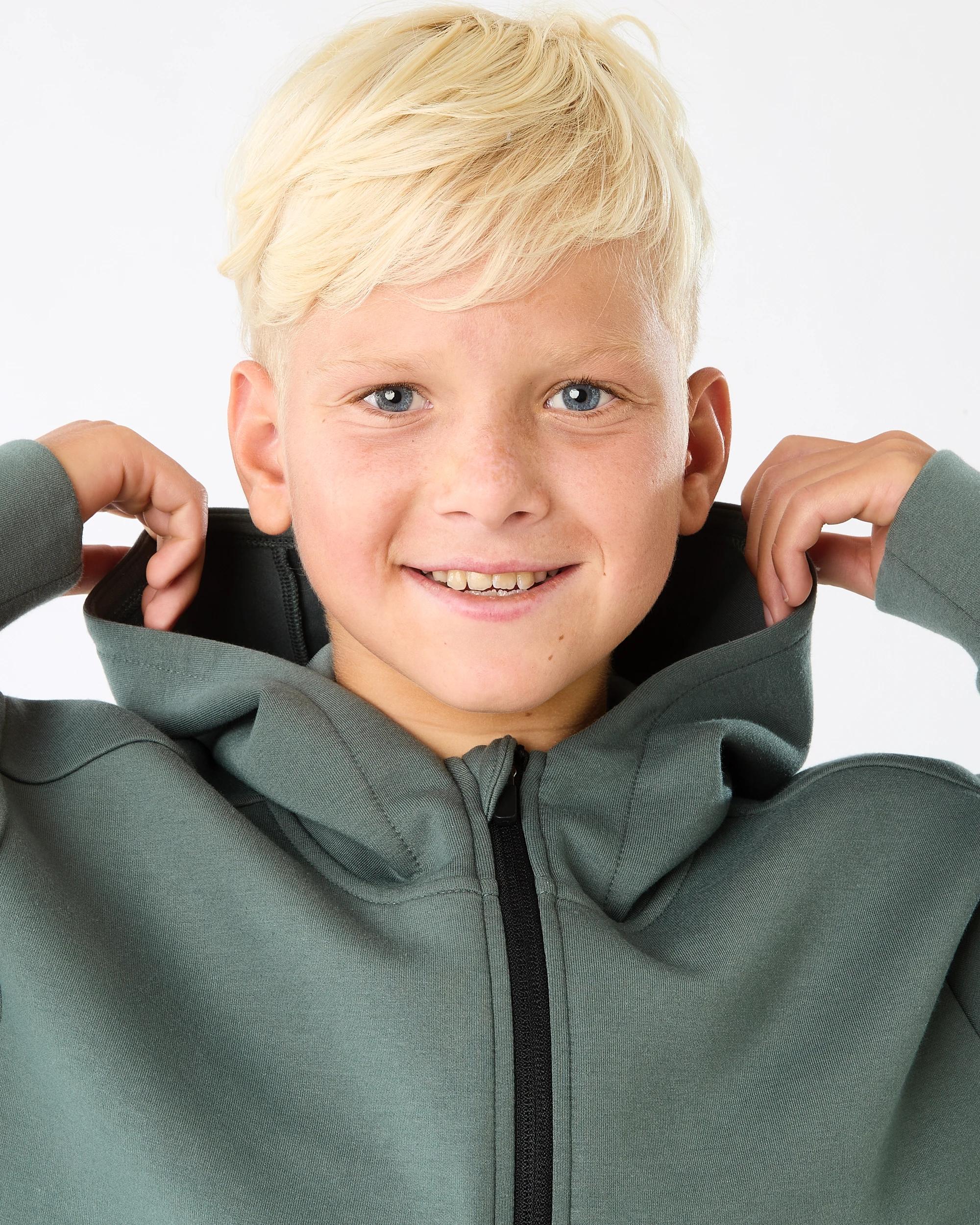 4 Active Kids Zip Through Hoodie Seaglass, 4 of 9