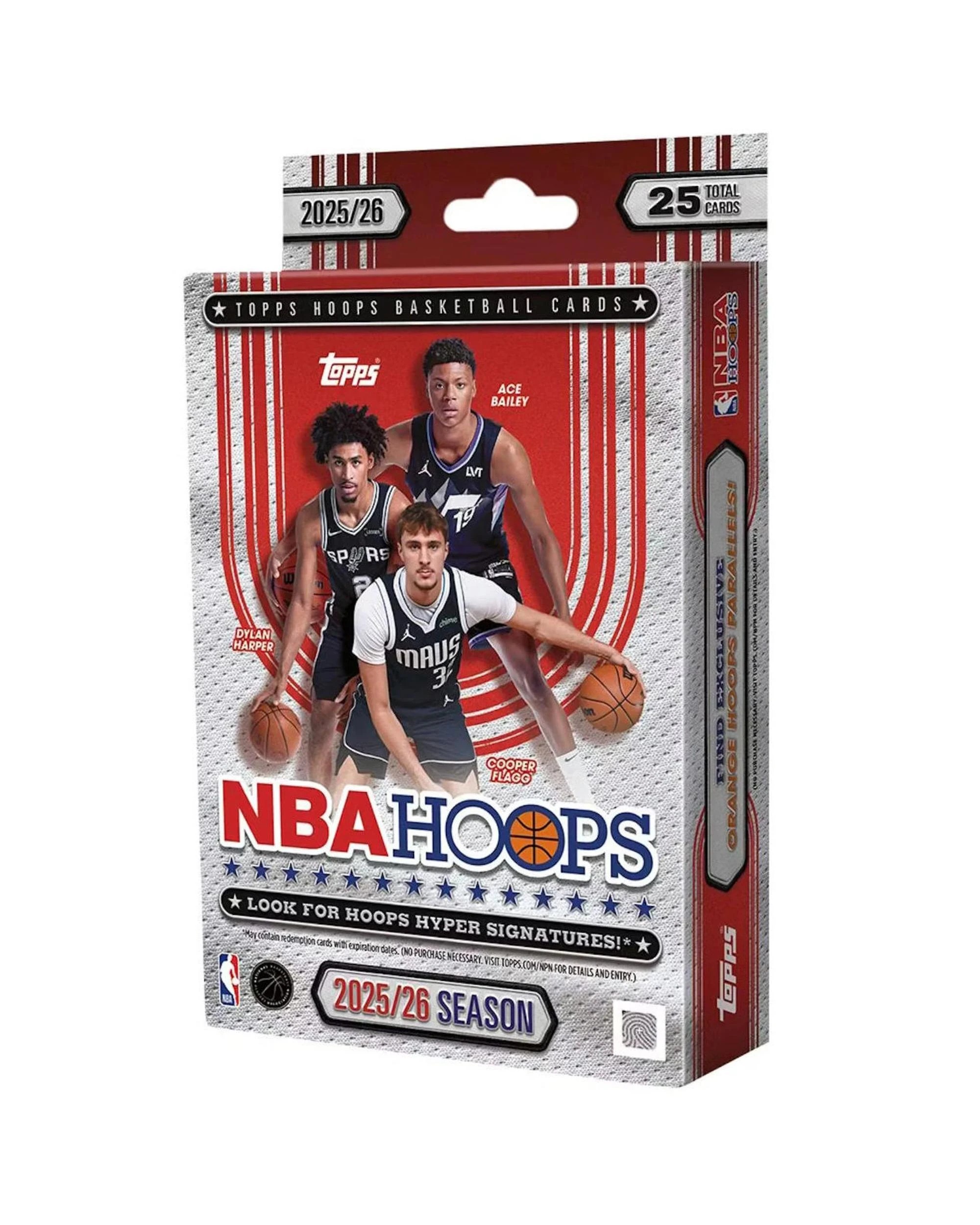 1 Topps 2025/2026 NBA Hoops Basketball Hanger Box, 1 of 9