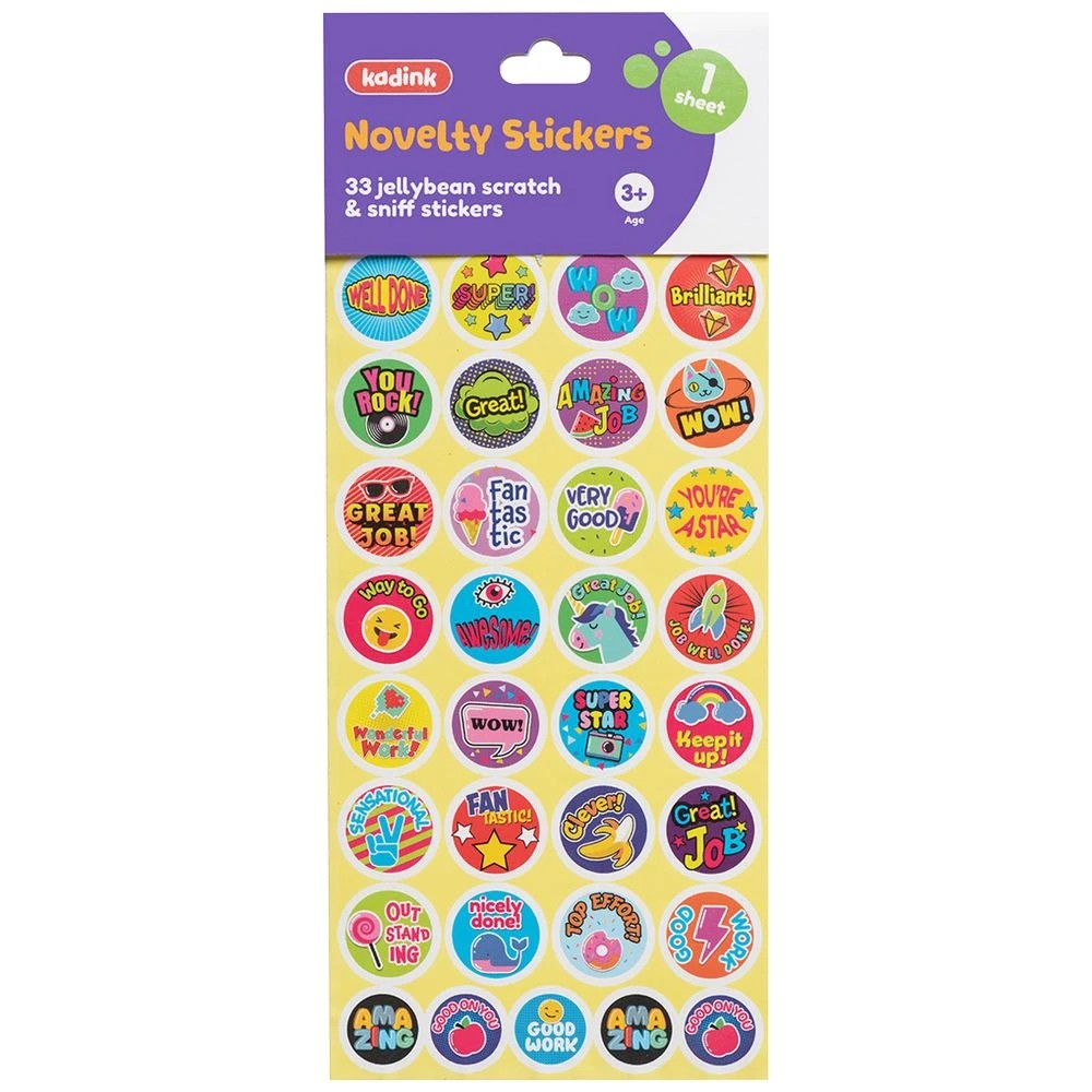 1 Kadink Scratch n' Sniff Jellybean Scented Stickers 1 Sheet, 1 of 1