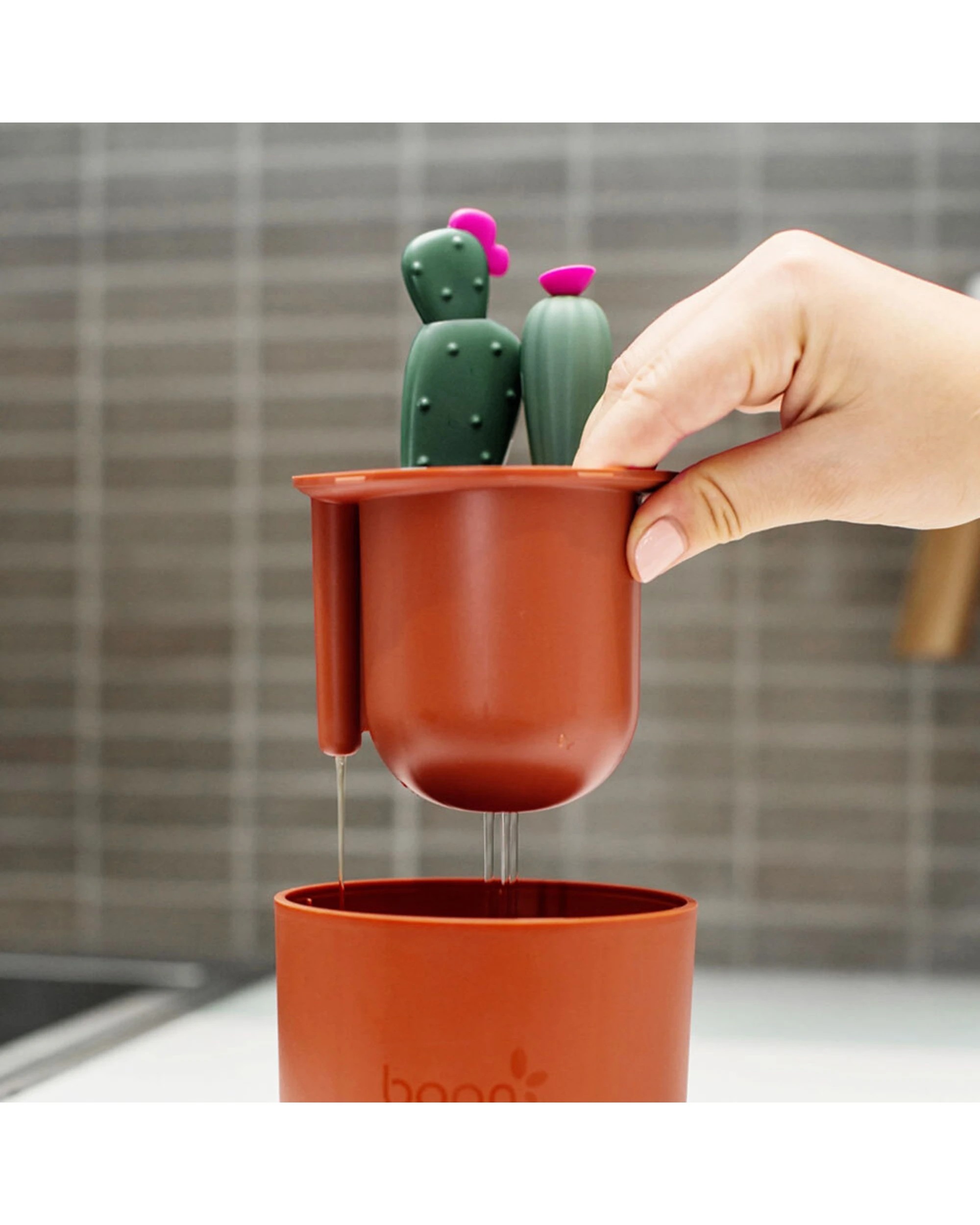 7 Boon 4pc Cacti Bottle Brush Set - Multi, 7 of 7