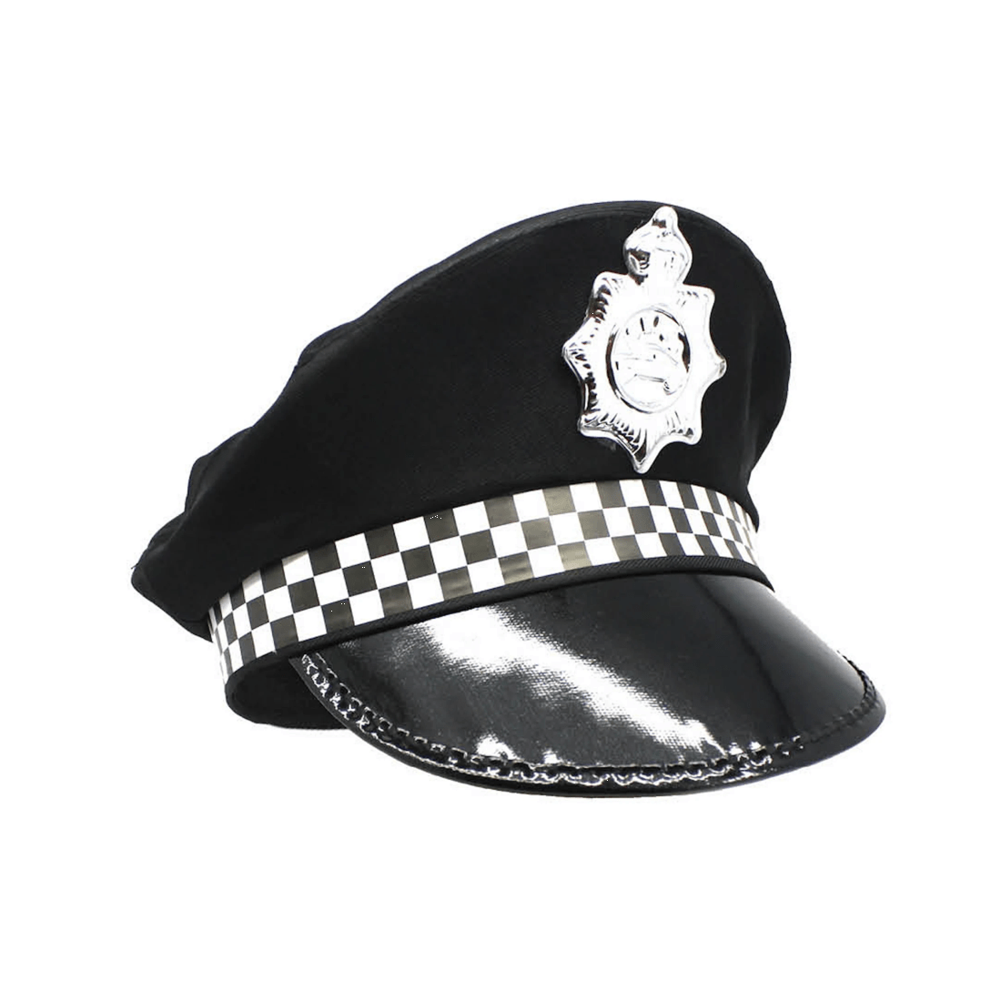 2 Br Costumes Police Officer Hat Pilot Cop Costume Party Cap Halloween Book Week - Black, 2 of 2
