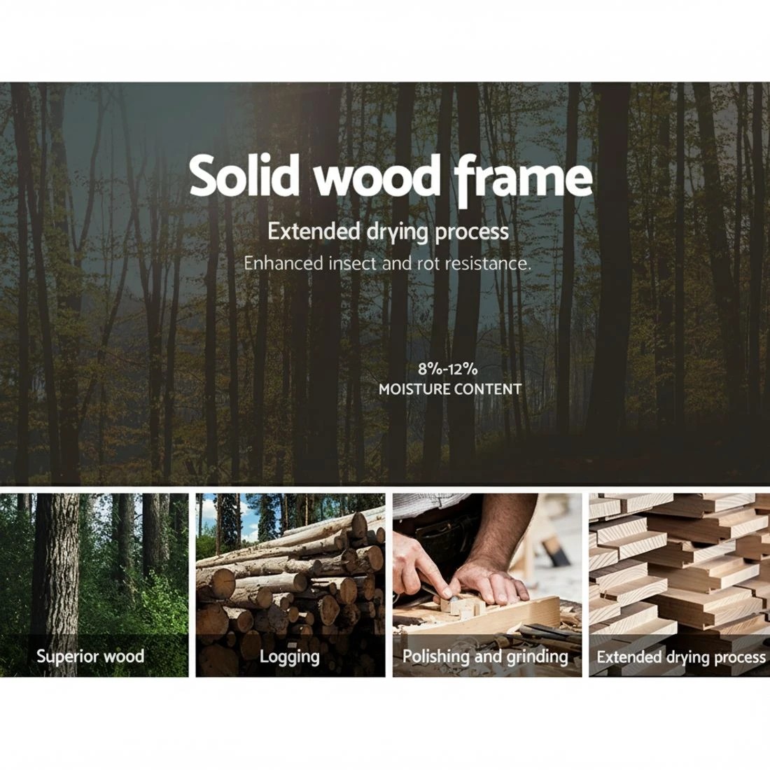 7 Artiss Bed Frame with 36cm Giselle Mattress Set King Single Gas Lift Base - Multi, 7 of 10