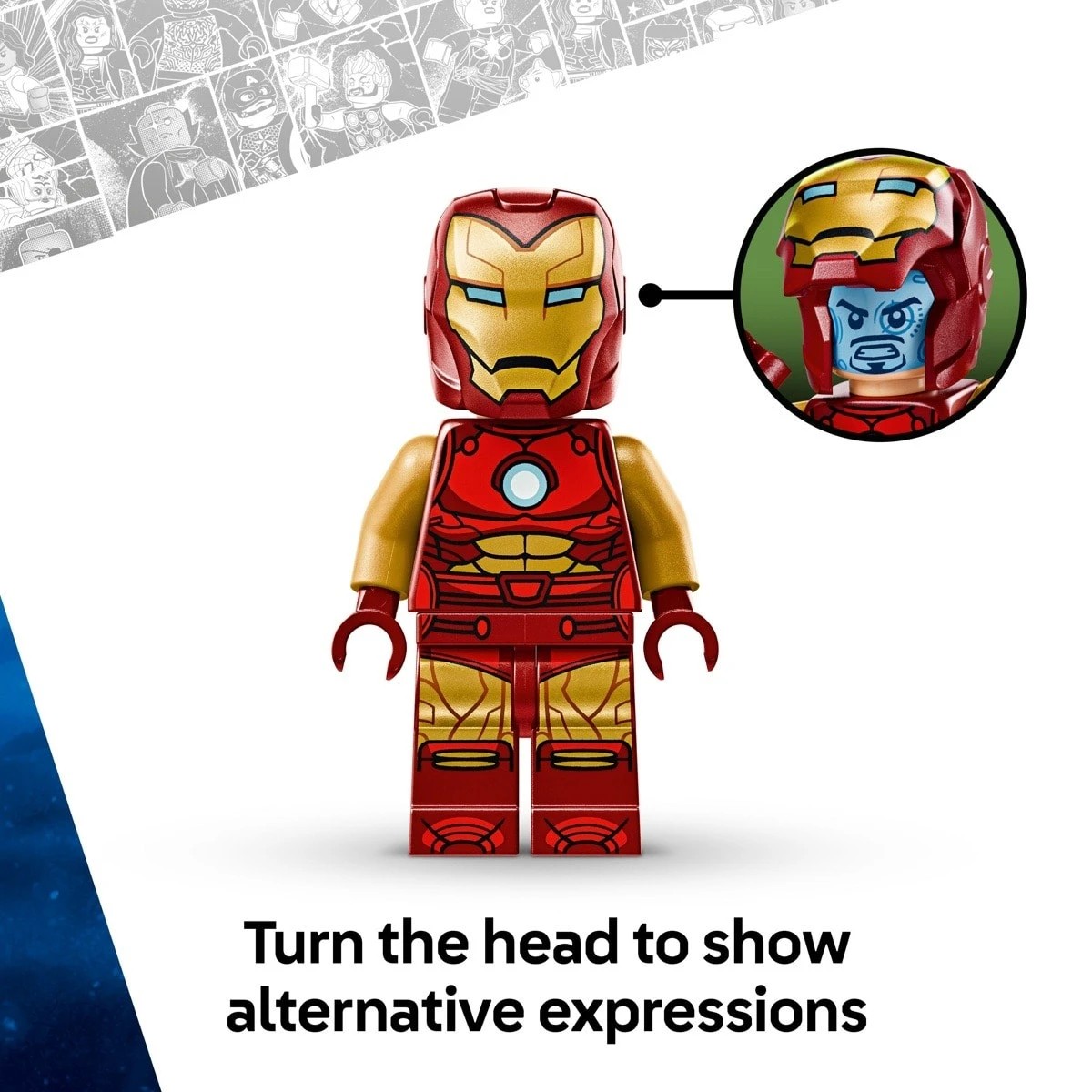 6 LEGO Marvel Iron Man Mech vs. Ultron 76307, 6 of 10