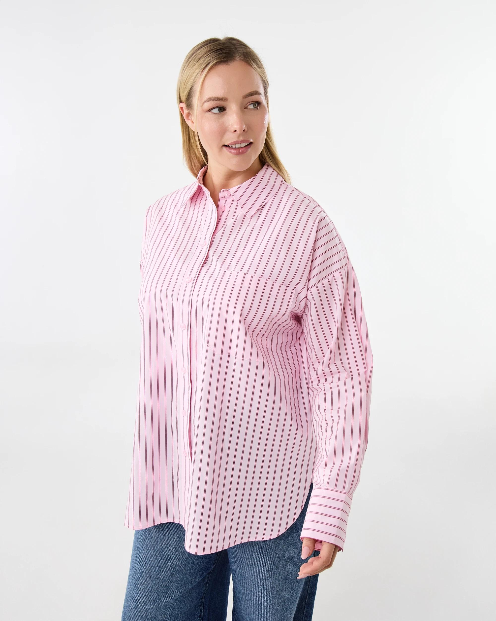 3 Long Sleeve Oversized Stripe Shirt Balle Strp, 3 of 10
