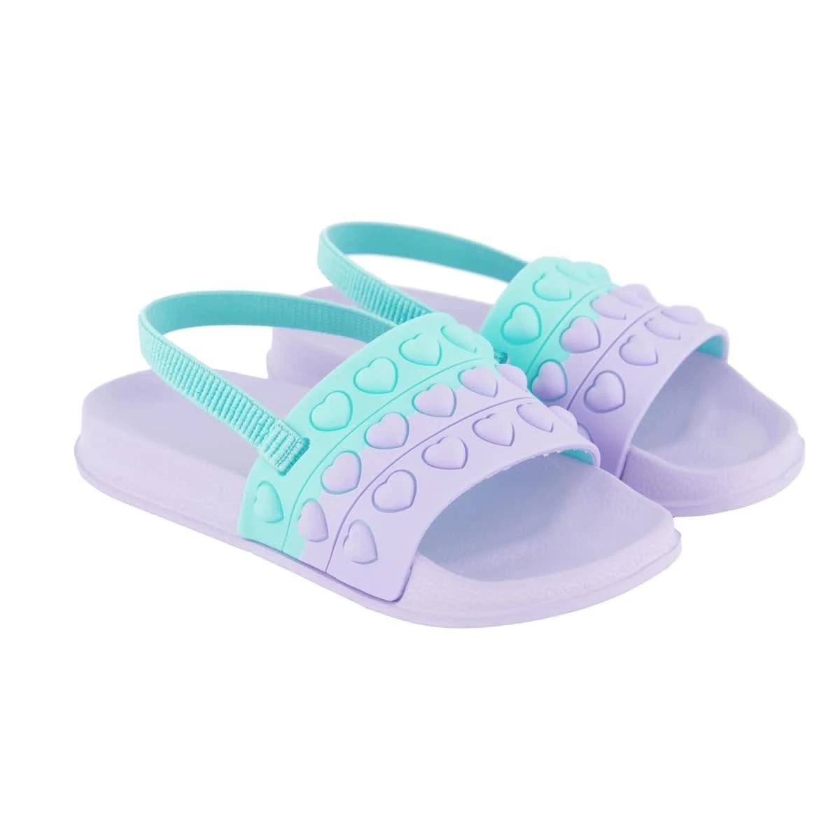 2 Junior Pool Slides Hrt Purple, 2 of 5