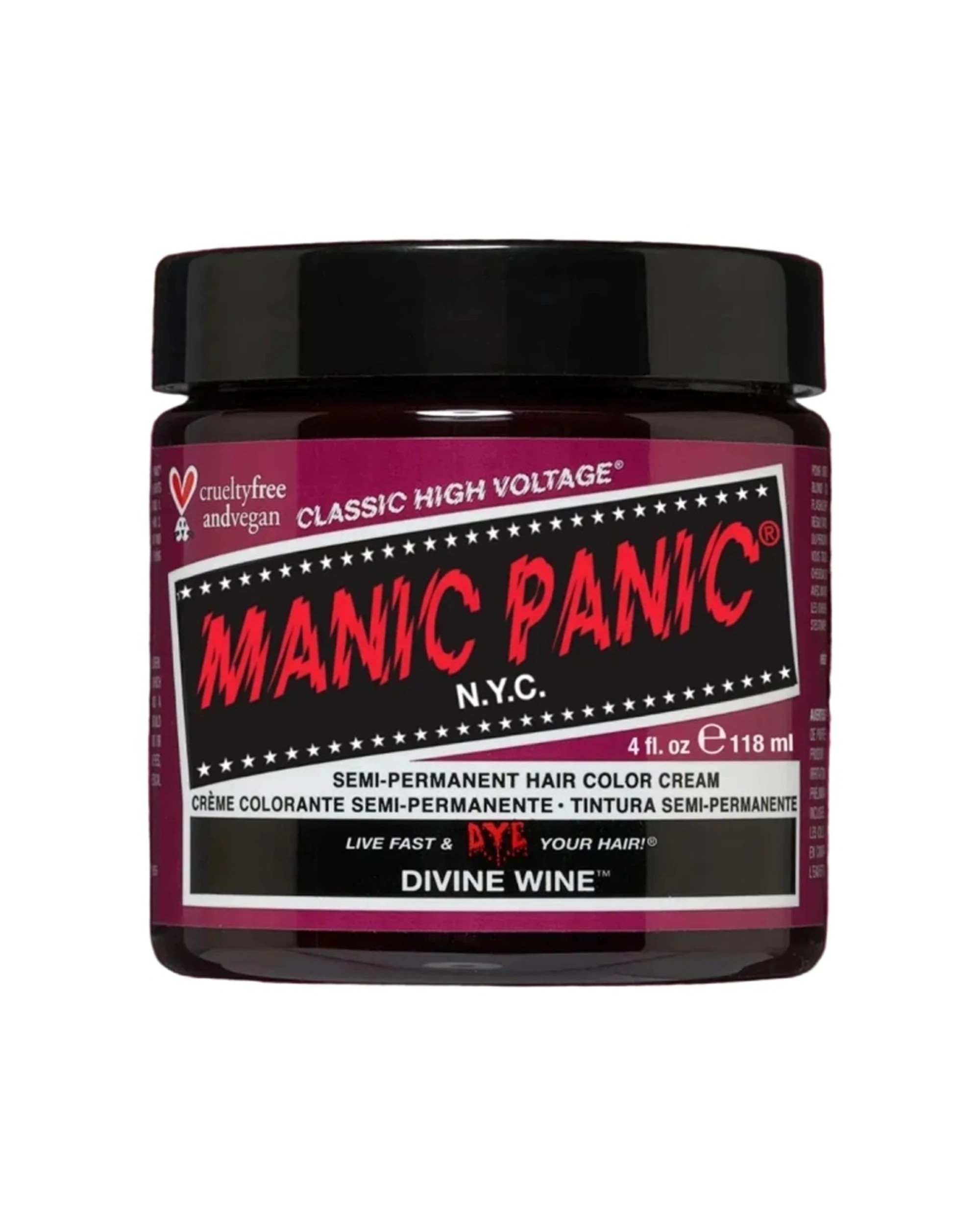 1 Manic Panic High Voltage Classic Hair Colour 118ml Divine Wine - Burgundy, 1 of 1