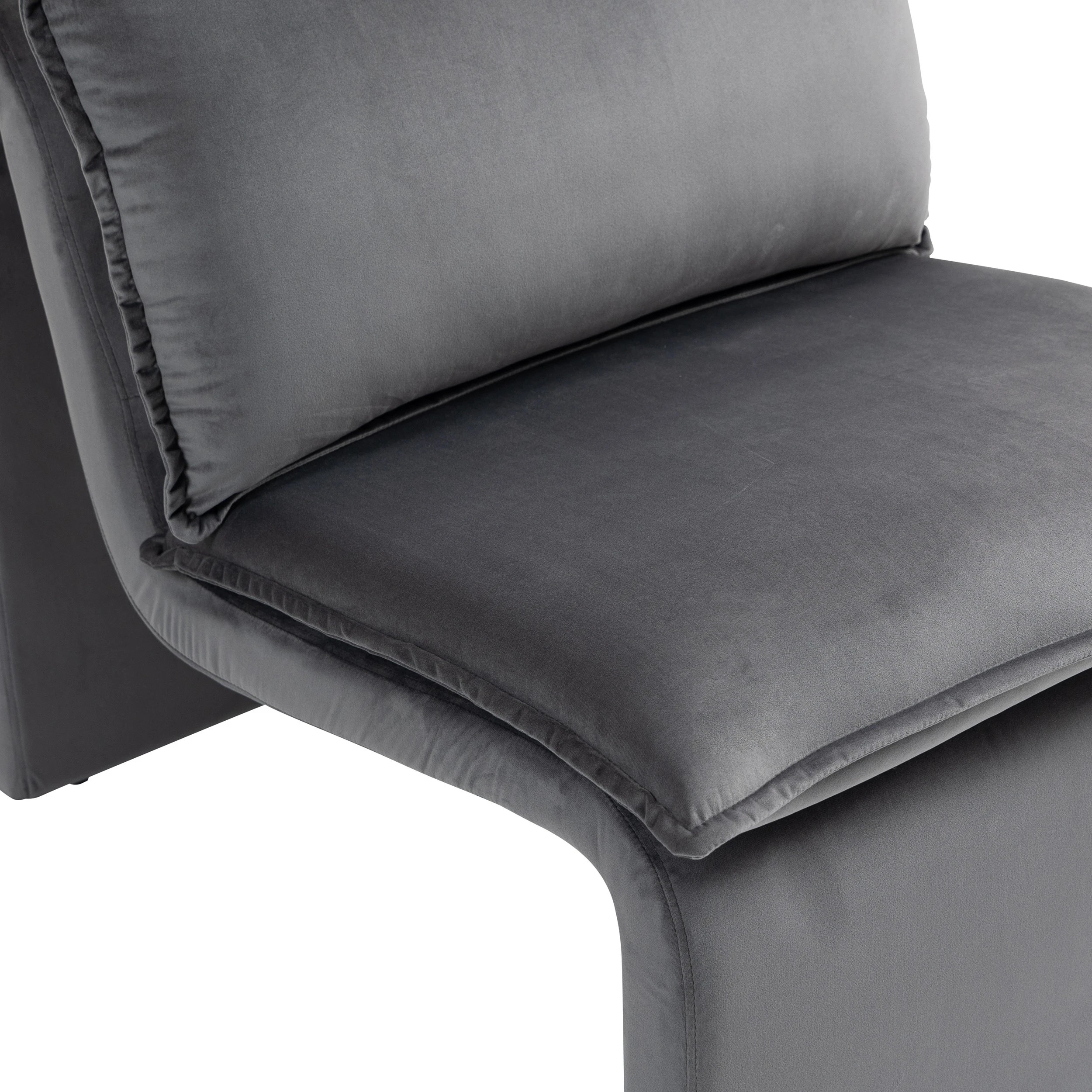 9 IHOMDEC Single Accent Sofa Chair - Grey - Grey, 9 of 10
