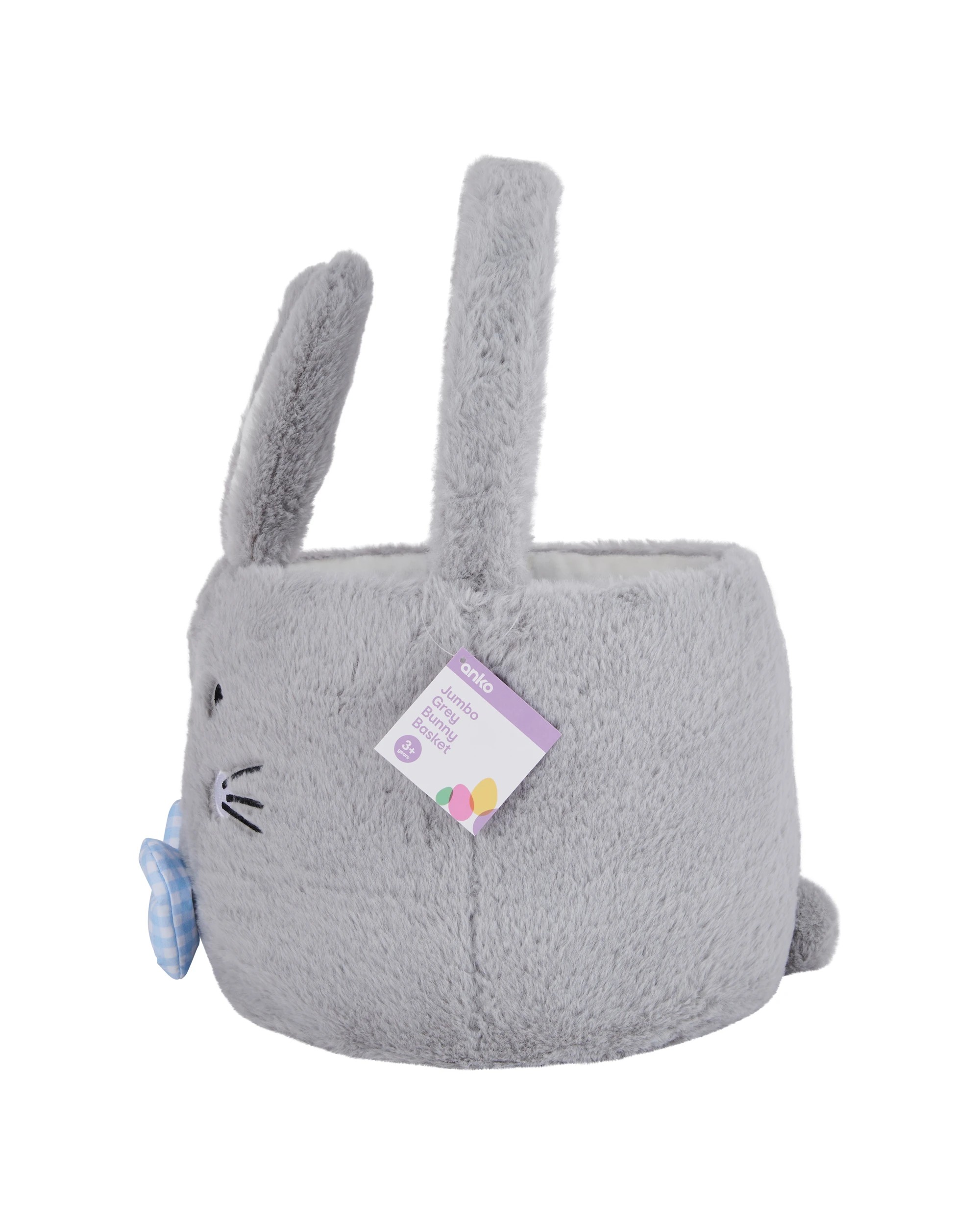 5 Jumbo Grey Bunny Basket, 5 of 5