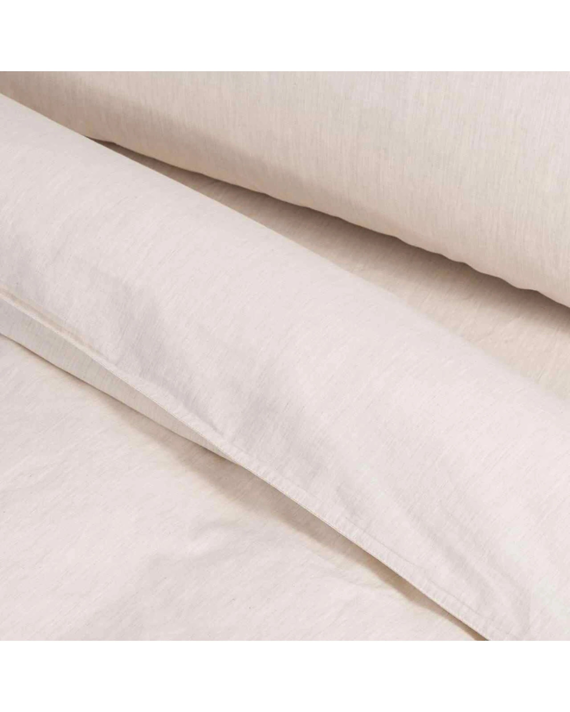 2 Canningvale Vintage Quilt Cover Set 100 Percent Cotton Oatmeal - Queen Bed - Beige, 2 of 4