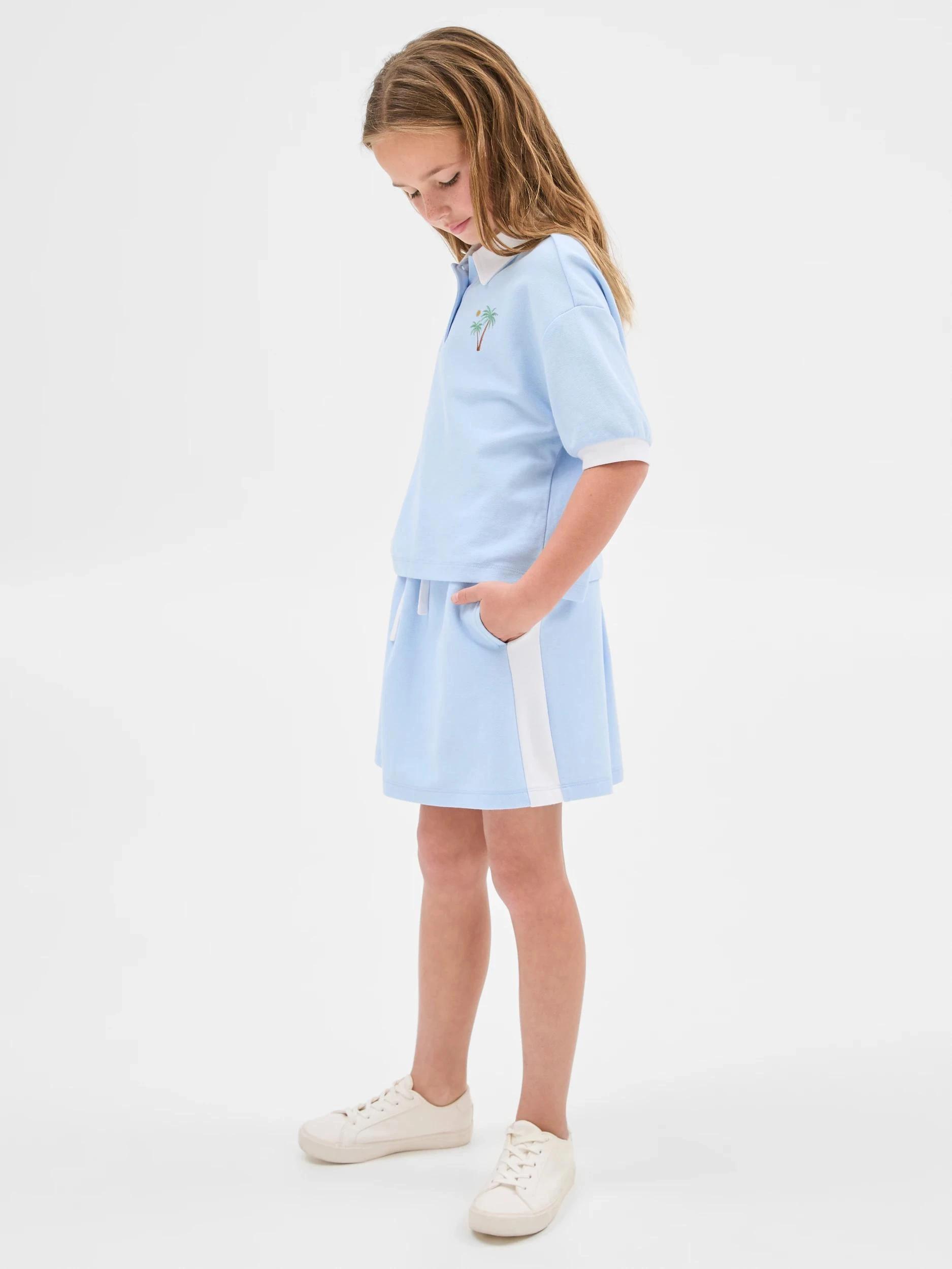 2 Target Australian Cotton Blend Pique Skort BLUE, 2 of 5