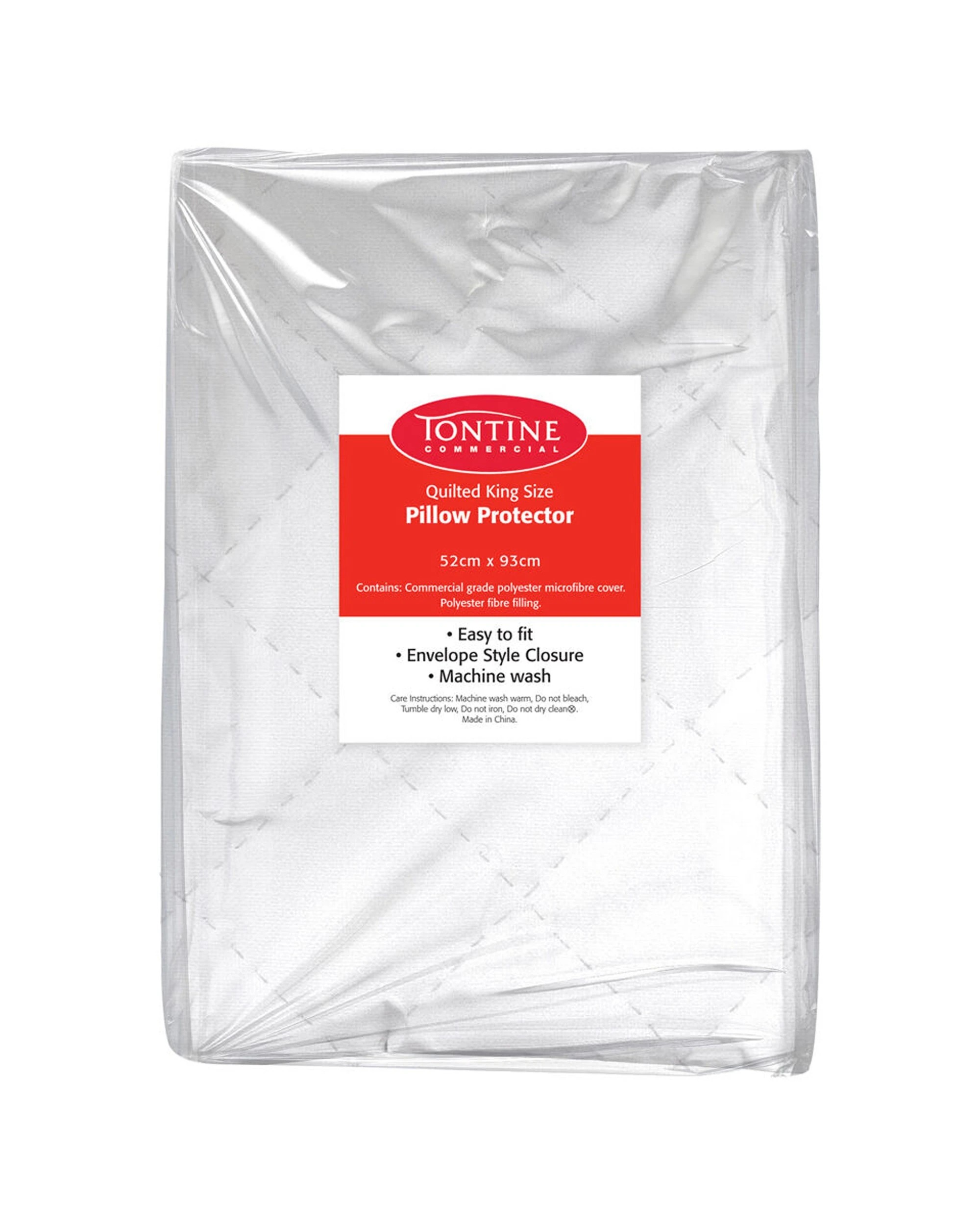 1 Tontine Quilted Pillow Protector Envelope Style - White, 1 of 3