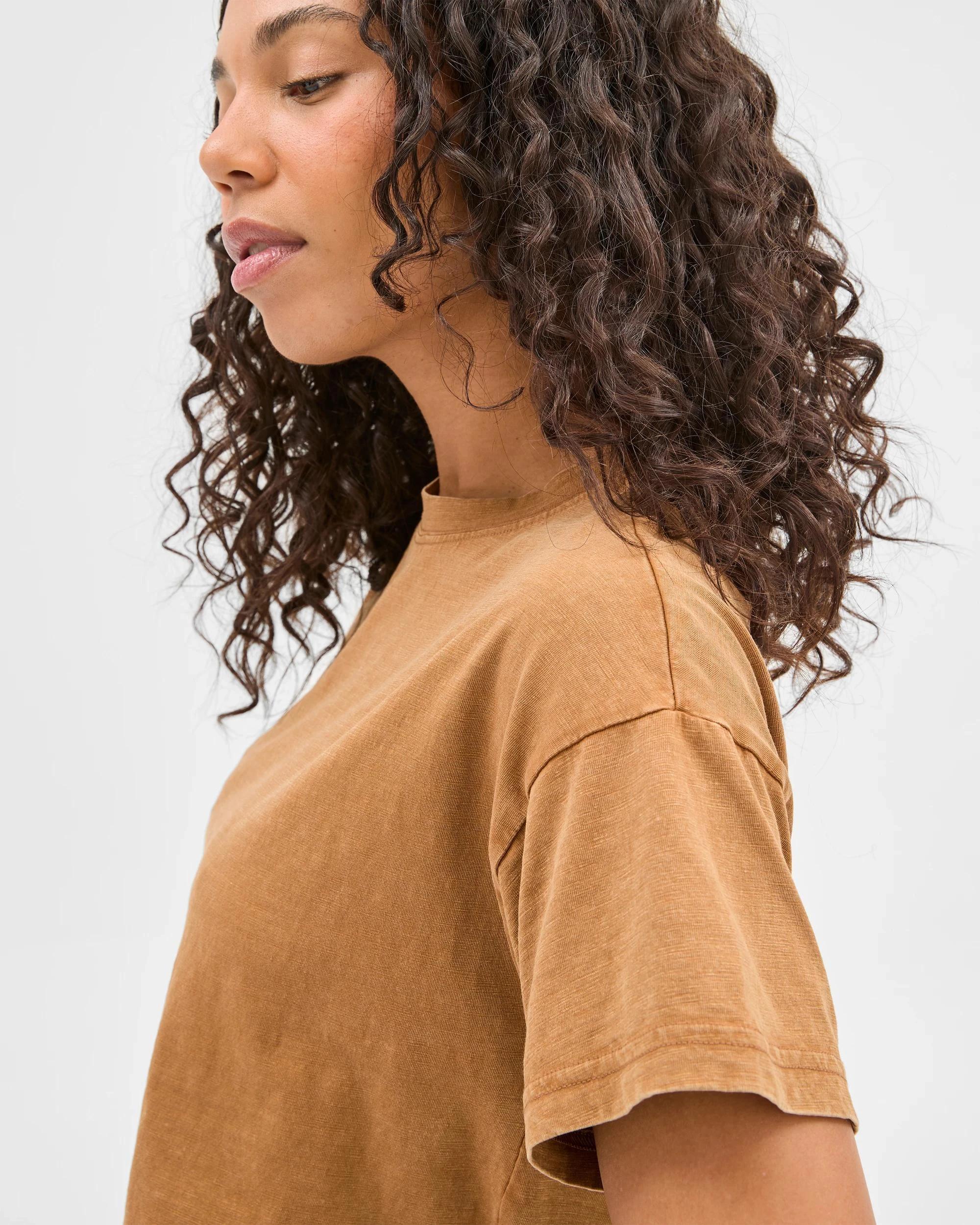 5 Target Australian Cotton Relaxed Slub T-Shirt GINGERBREAD, 5 of 6