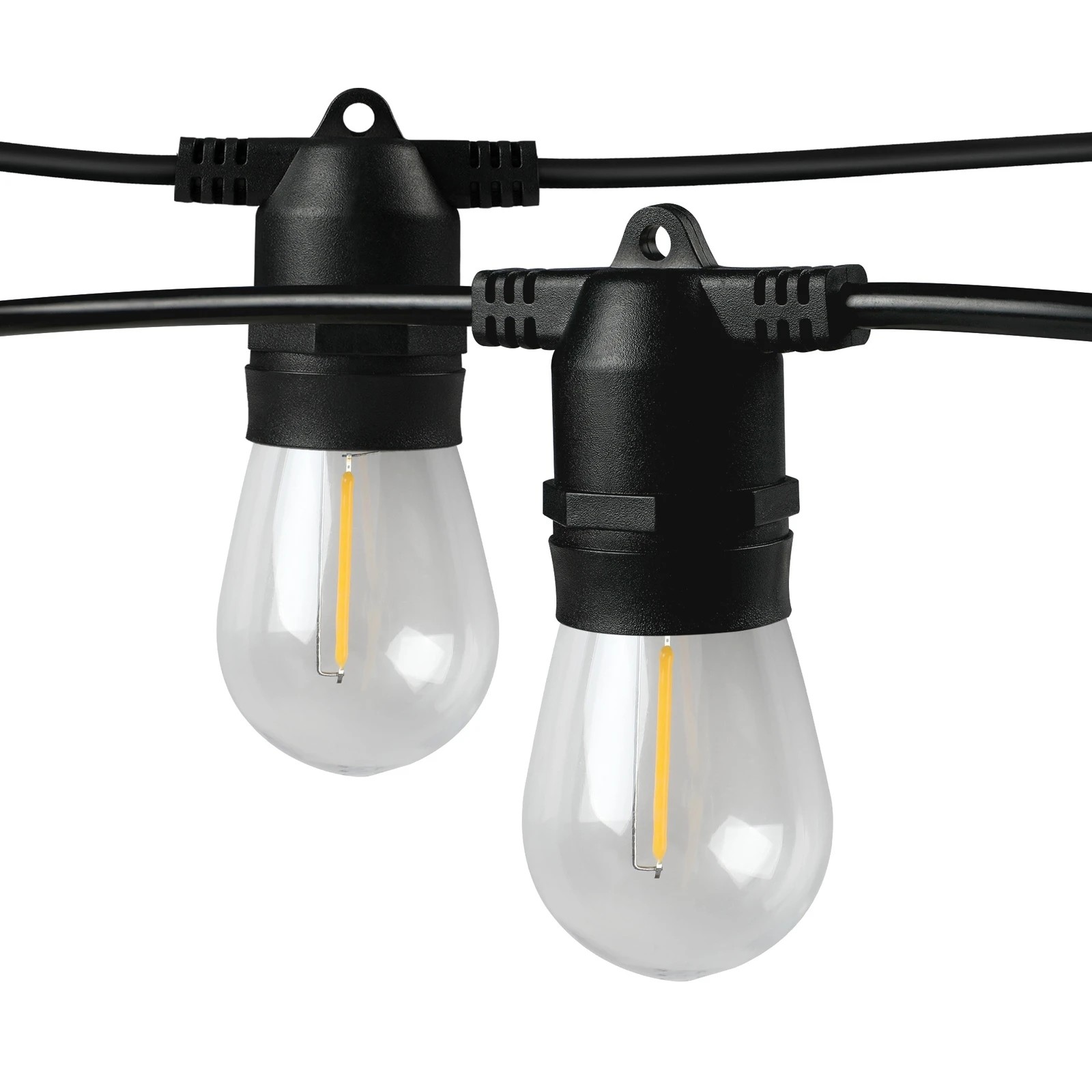 9 Mazam 70M LED Outdoor Festoon String Lights - Black, 9 of 10