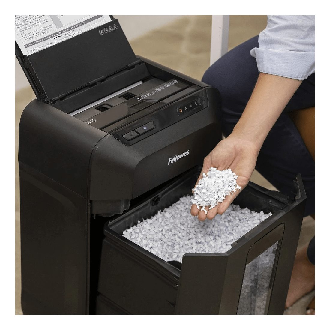 10 Fellowes AutoMax 80M Mini Cut Shredder, 10 of 10