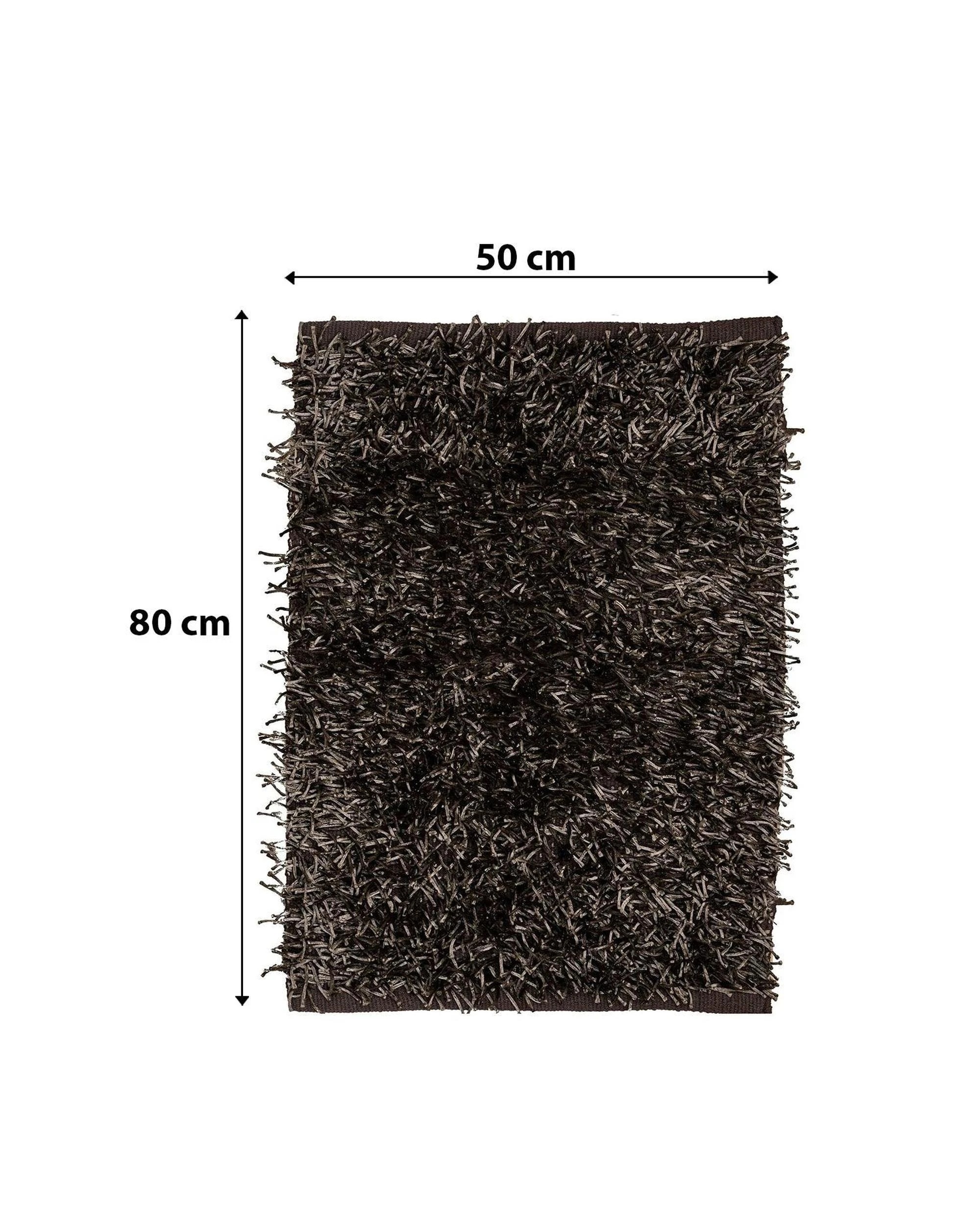 3 La Grace Home Luxury High Pile Soft Non Slip Bath Mat - Anthracite, 3 of 6
