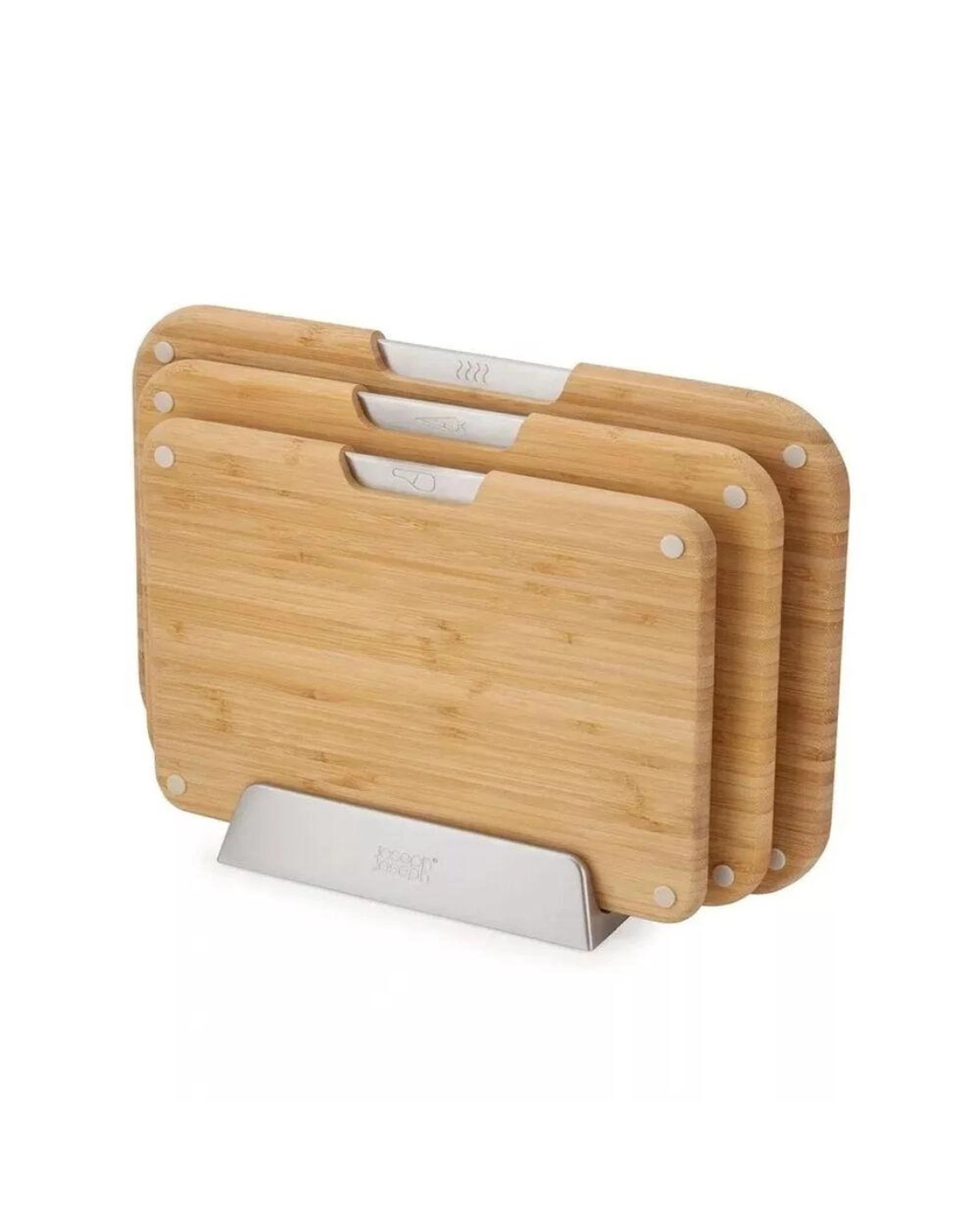 1 Joseph Joseph Nest Boards Bamboo Chopping Board Set  3 Piece, 1 of 8
