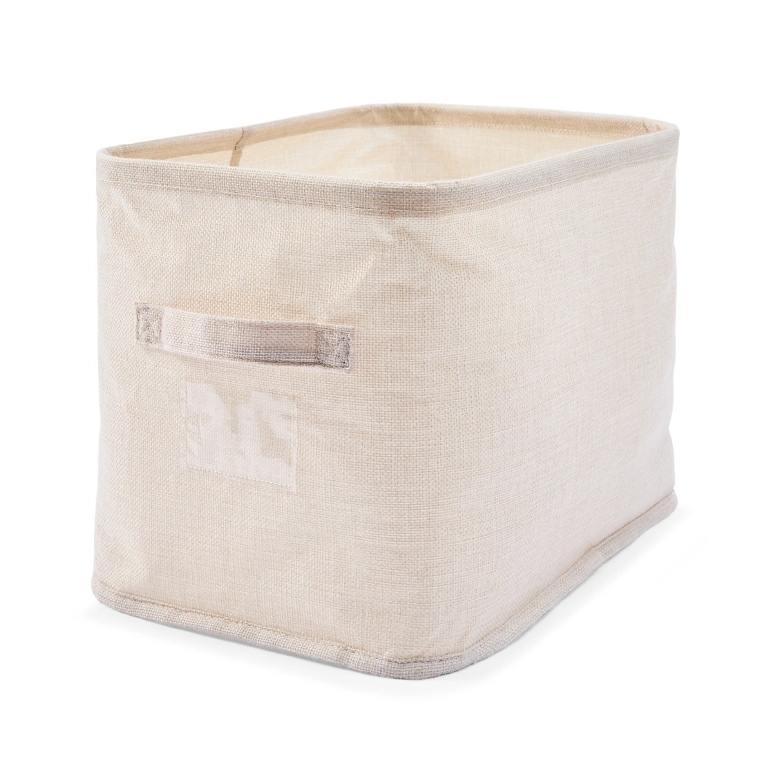 4 Linen Look Short Organiser - Narrow, Beige, 4 of 9