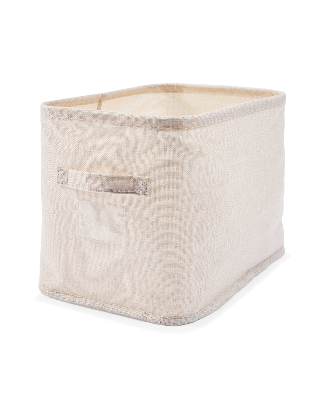 4 Linen Look Short Organiser - Narrow, Beige, 4 of 9