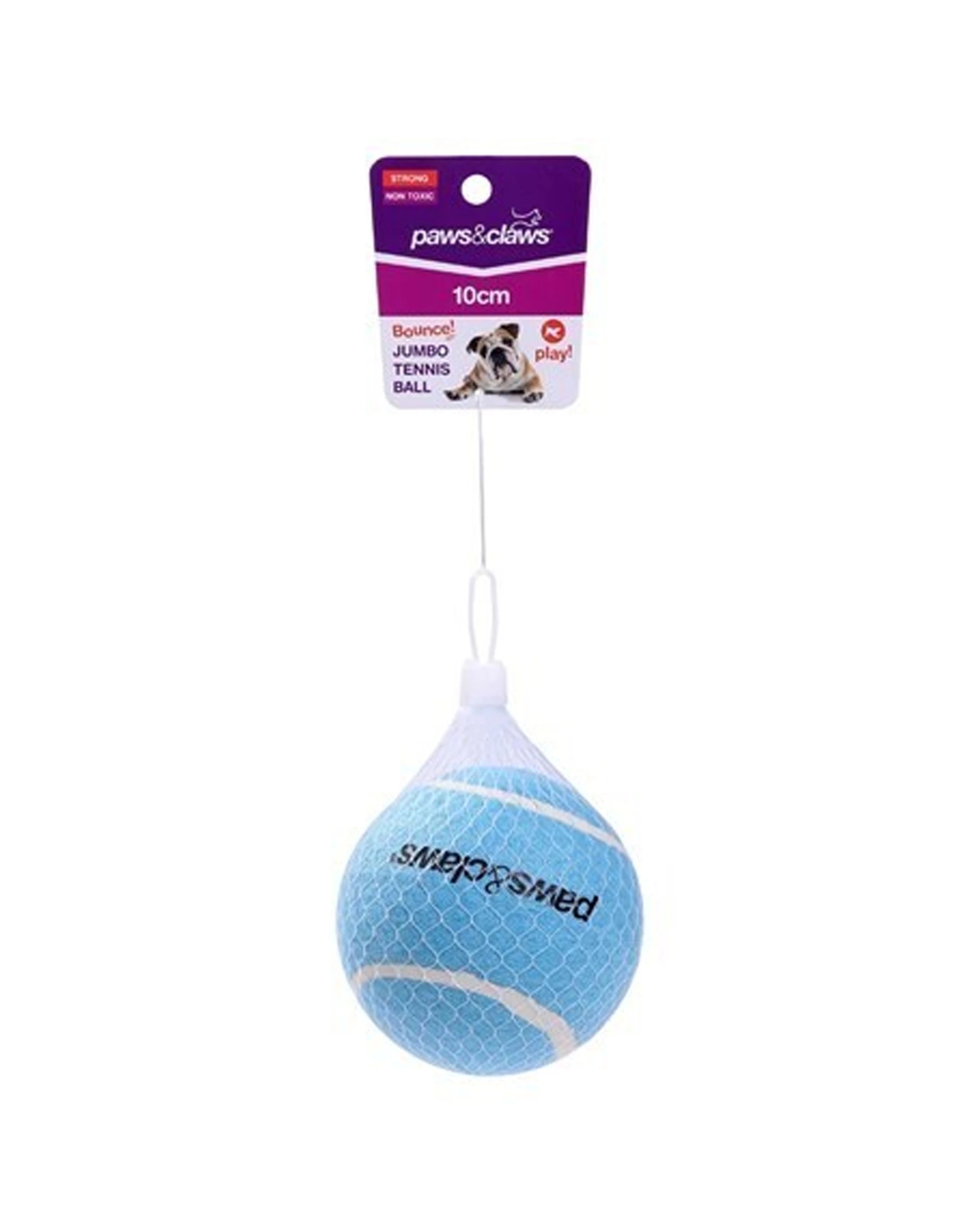 7 Paws And Claws 4pk Jumbo Tennis Ball 10cm Solid Durable Design - Multi, 7 of 9