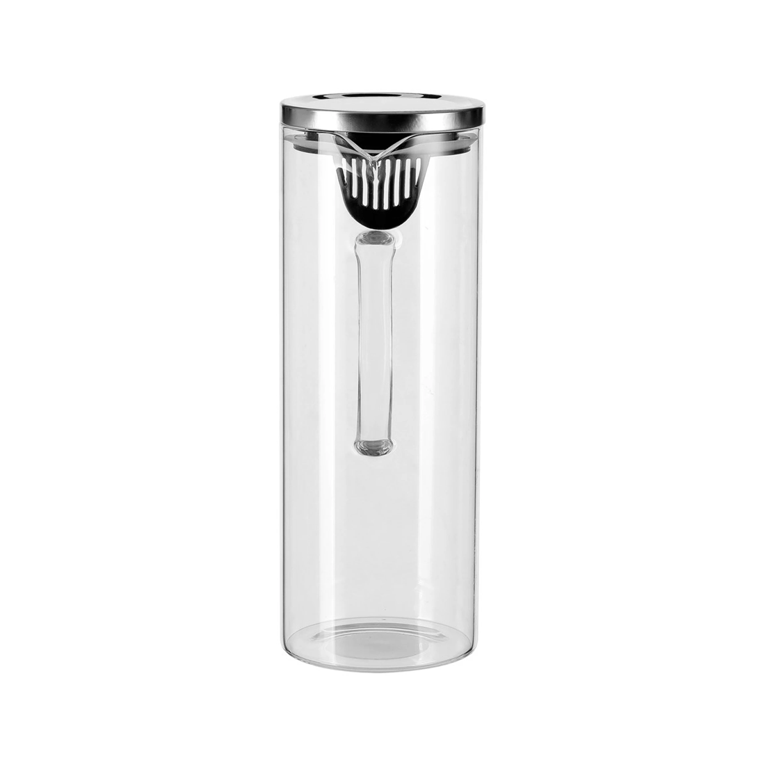 2 Lemon & Lime 1.8l 28cm Glass Cold/drinks/juice/water Fridge Jug/pitcher W/ Lid
 - Clear, 2 of 3